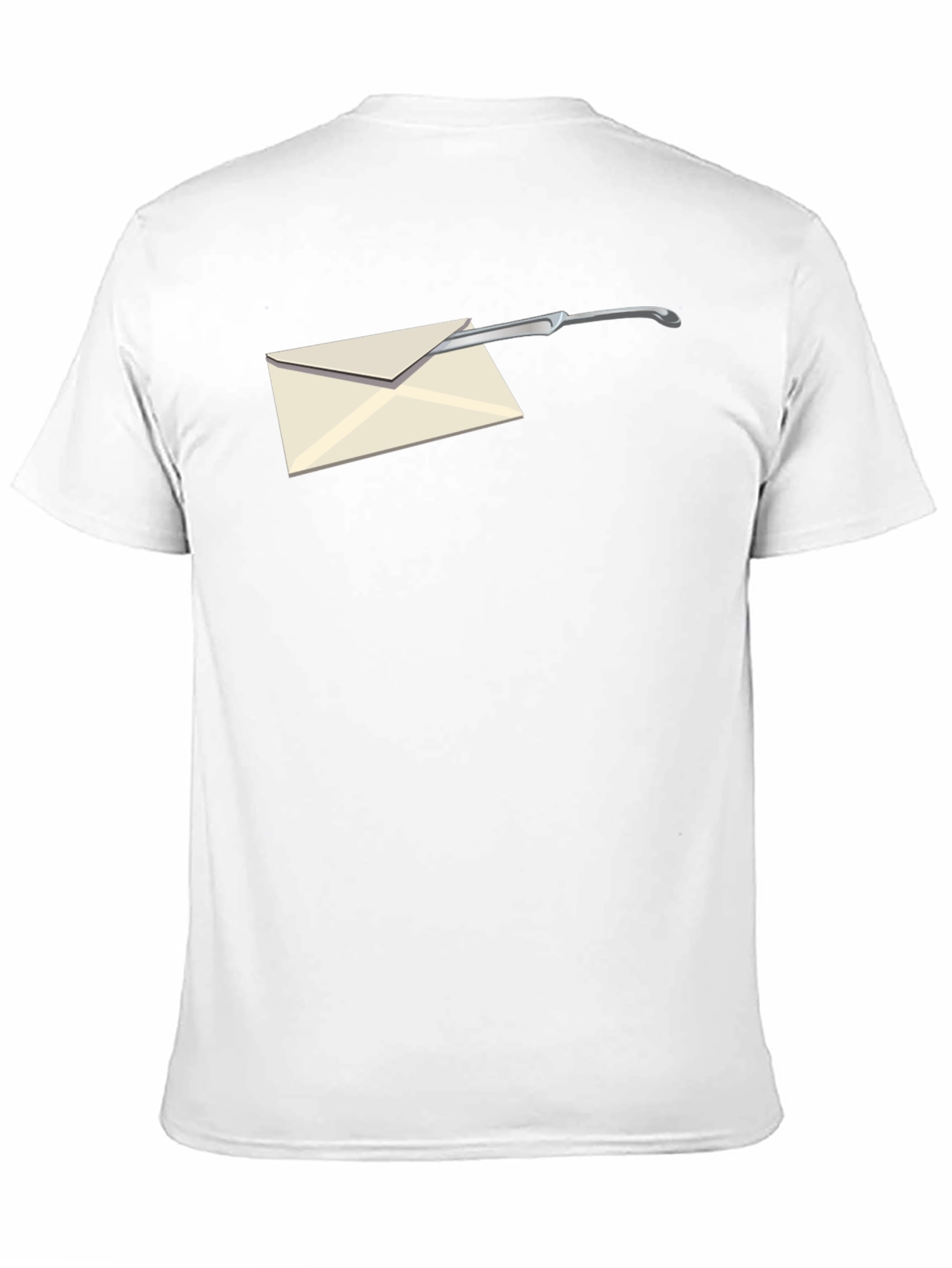Black Envelope Opener Graphic Tee - Cool & Unique Design view 11