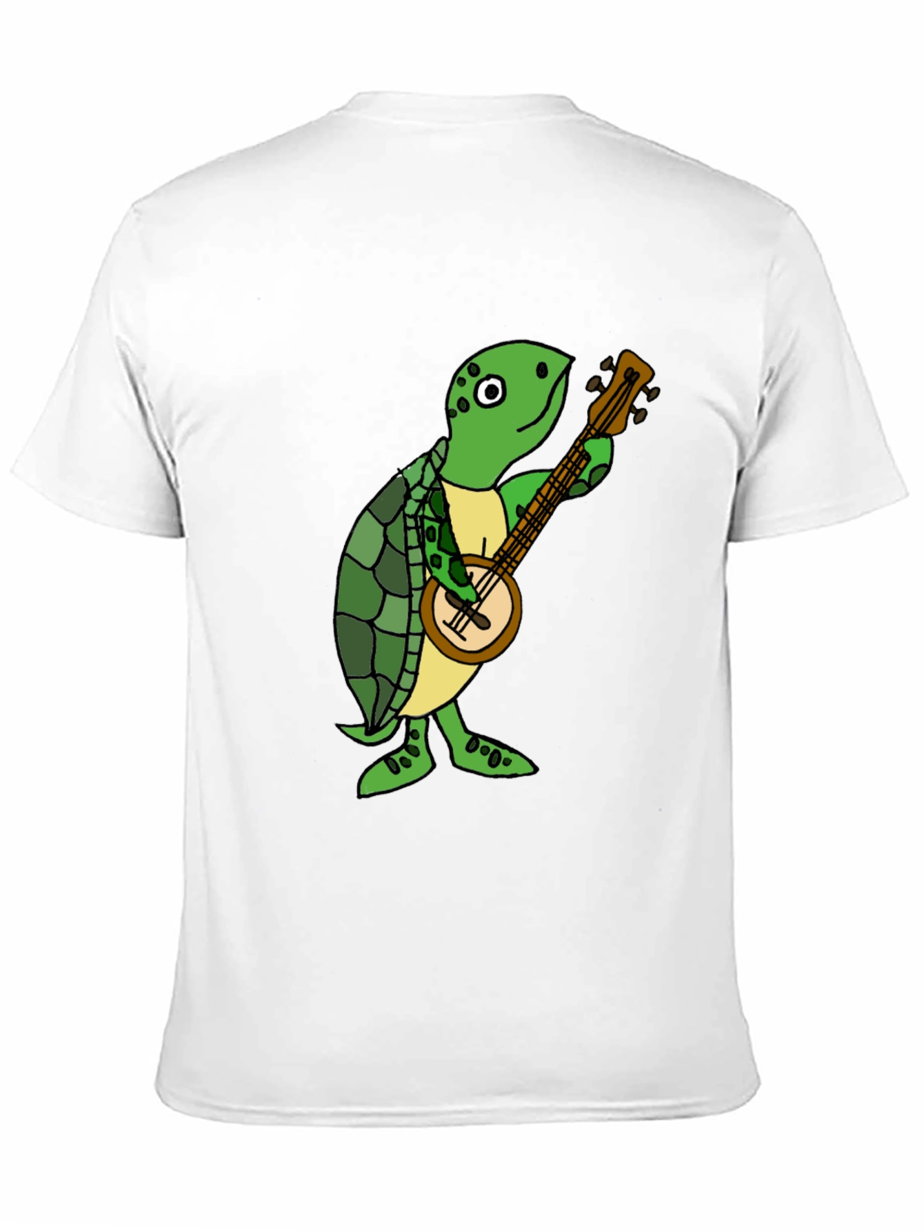 Black Turtle Banjo Player T-Shirt view 11