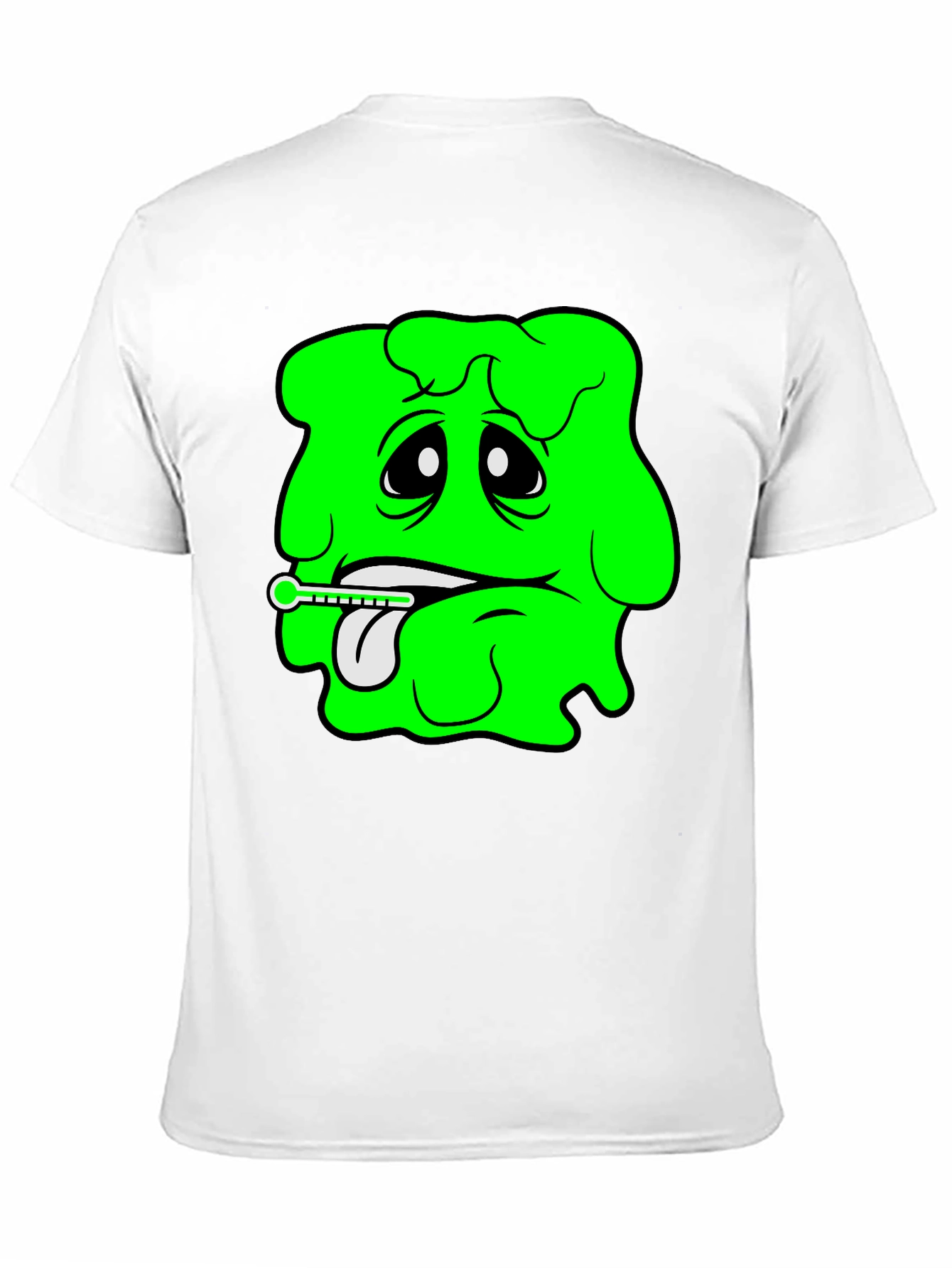 Black Sick Day Green Blob Graphic Tee view 11