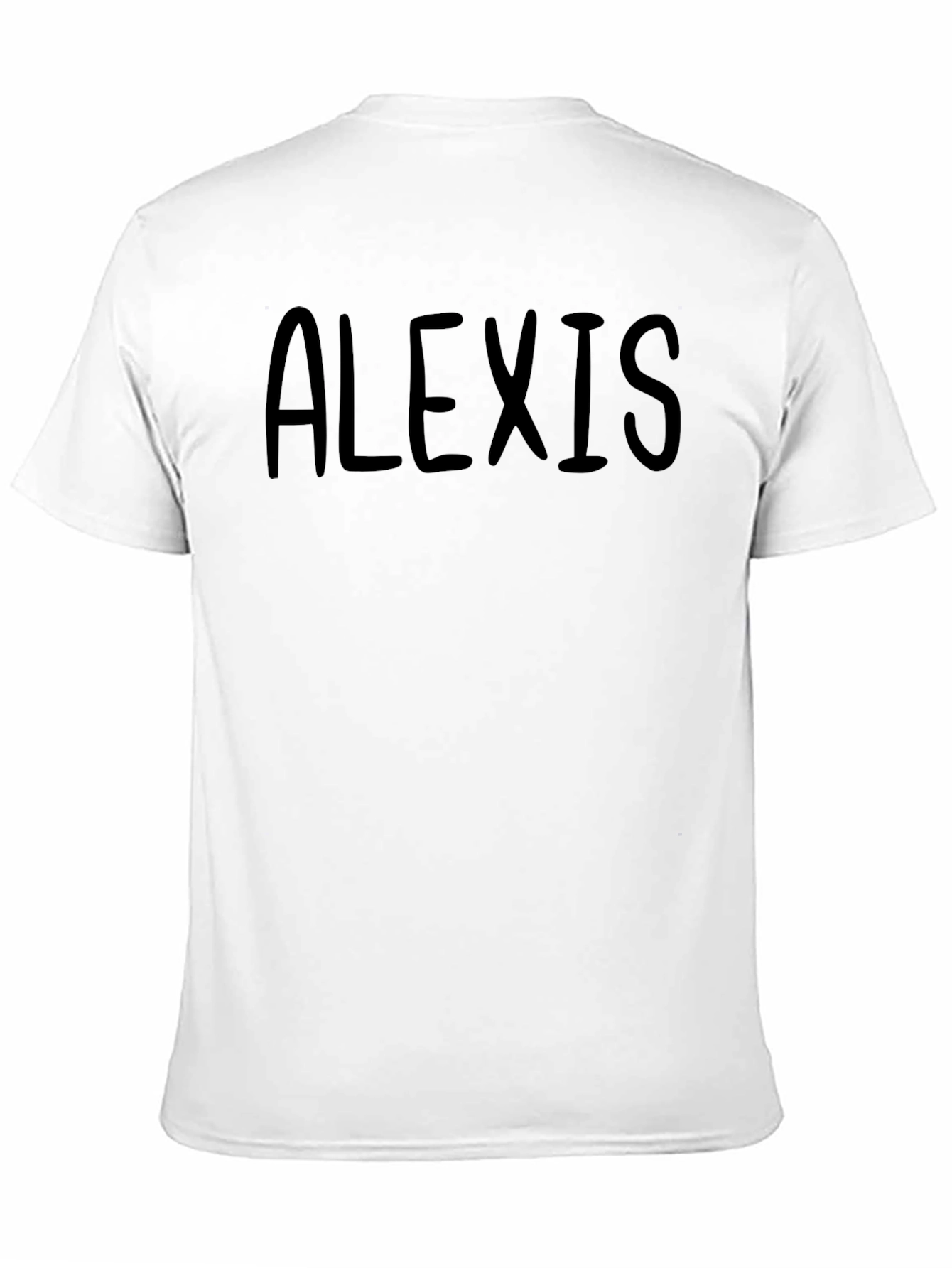 Black Alexis Personalized Black T-Shirt view 11