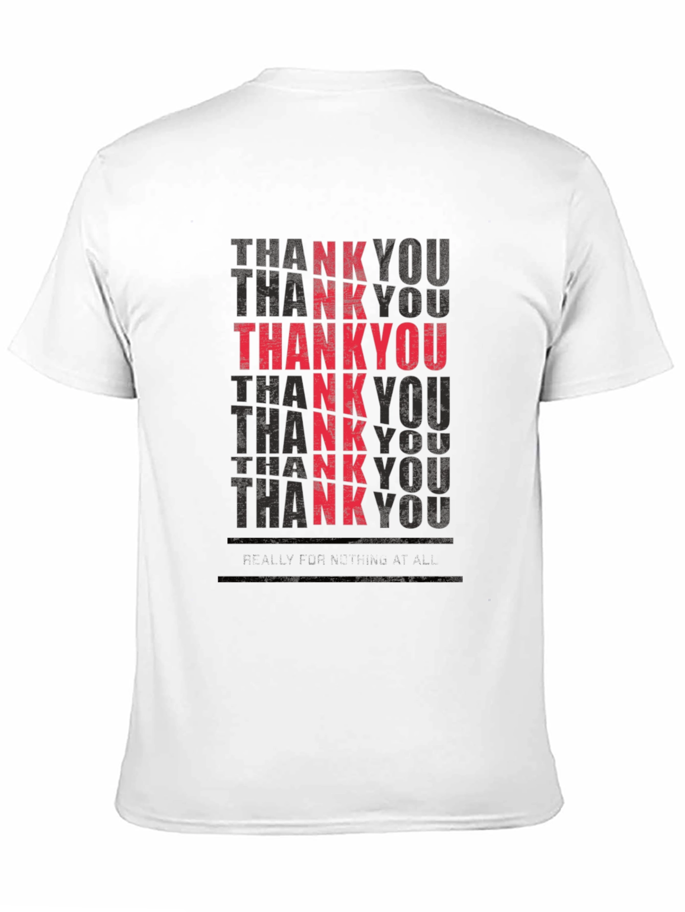 Black Thank You Graphic T-Shirt view 11