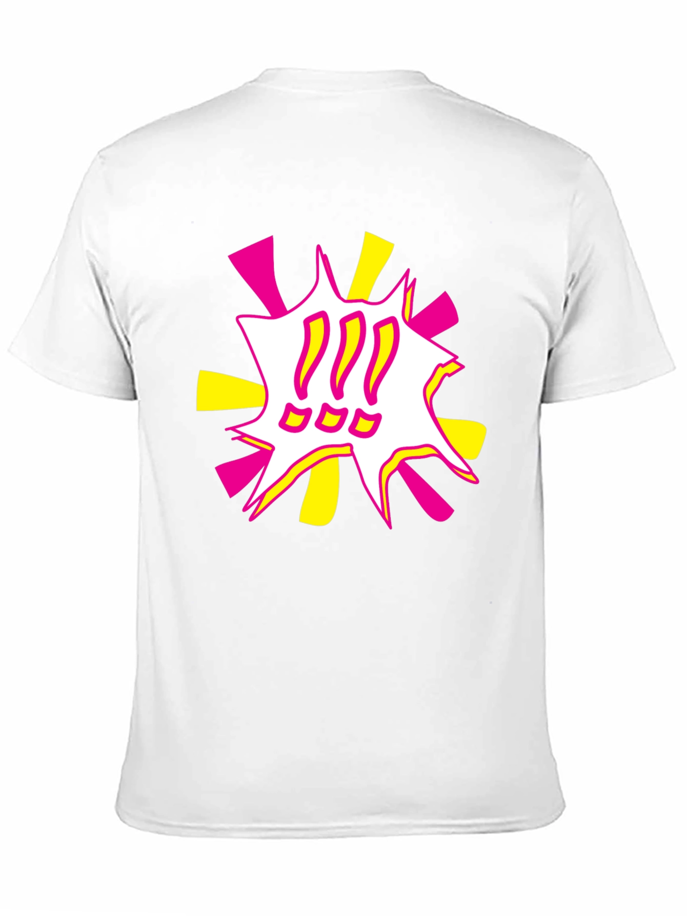 Black Bold Graphic Tee - Exclamation Pop Art view 11