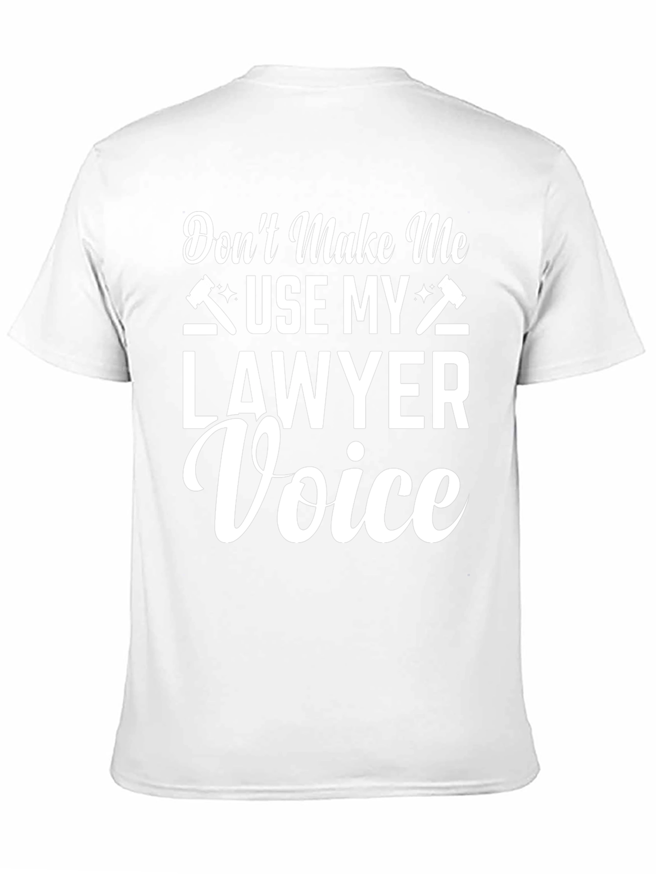 Black Lawyer Voice T-Shirt - Funny Attorney Gift view 11
