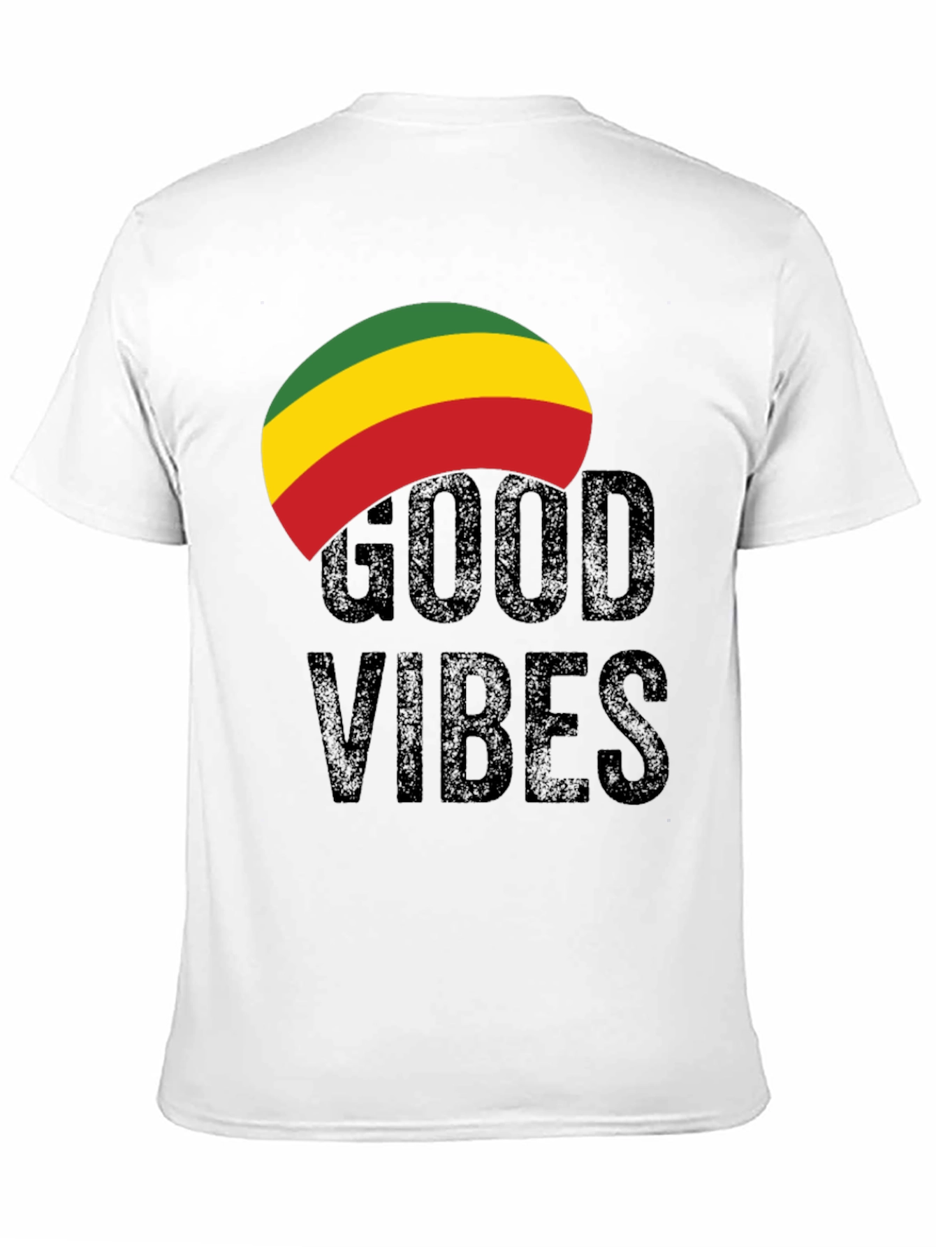 Black Rasta Good Vibes Graphic Tee - Black view 11