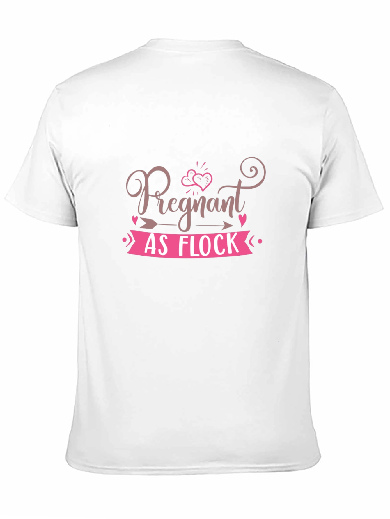 Black Pregnant as Flock T-Shirt, Funny Pregnancy Tee view 11