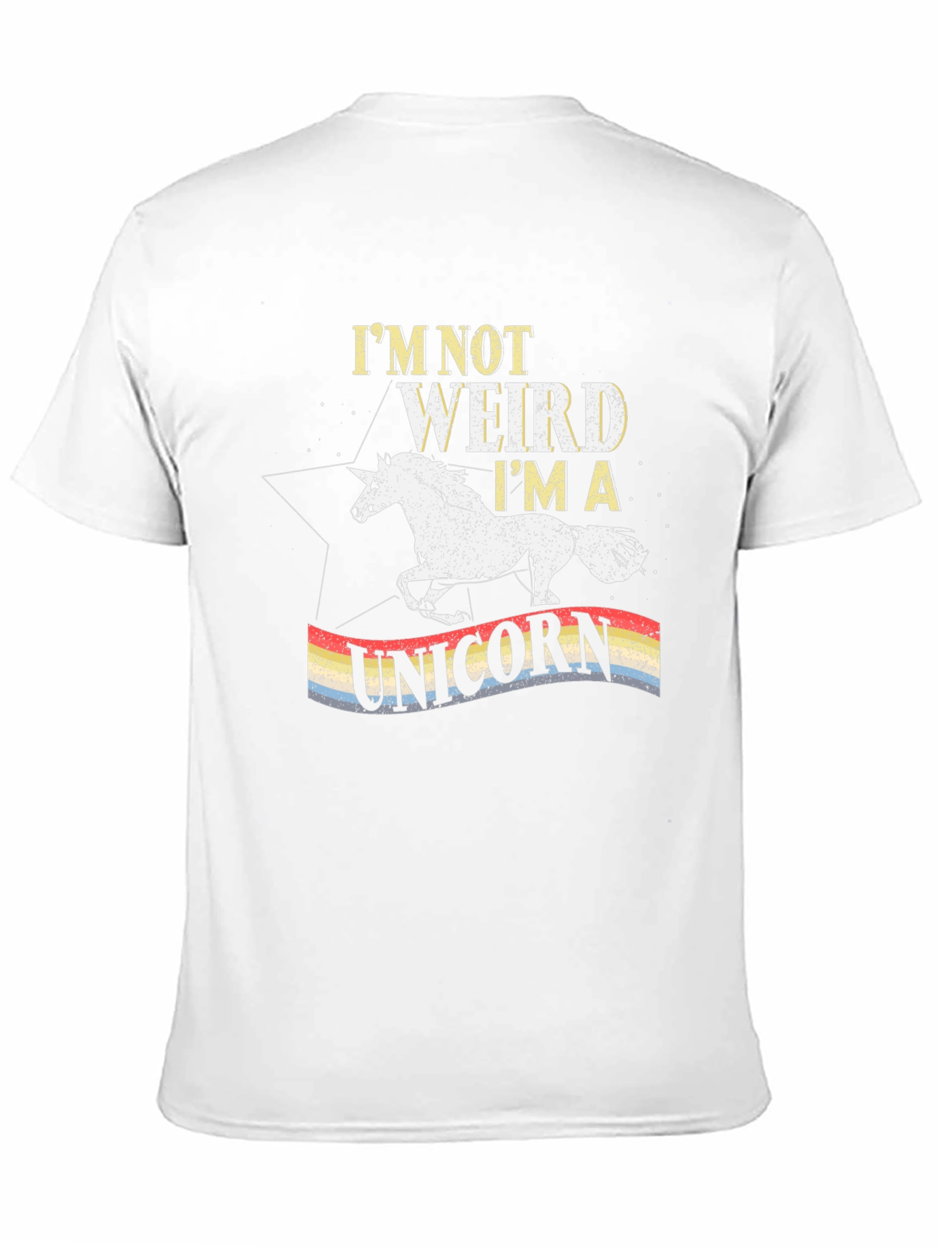 Black I'm Not Weird I'm A Unicorn T-Shirt view 11