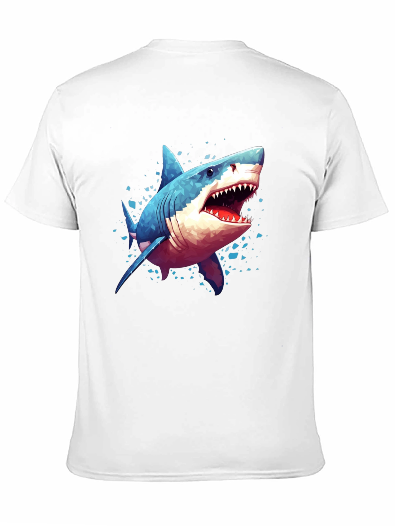 Black Shark Graphic Tee - Black Cotton view 11