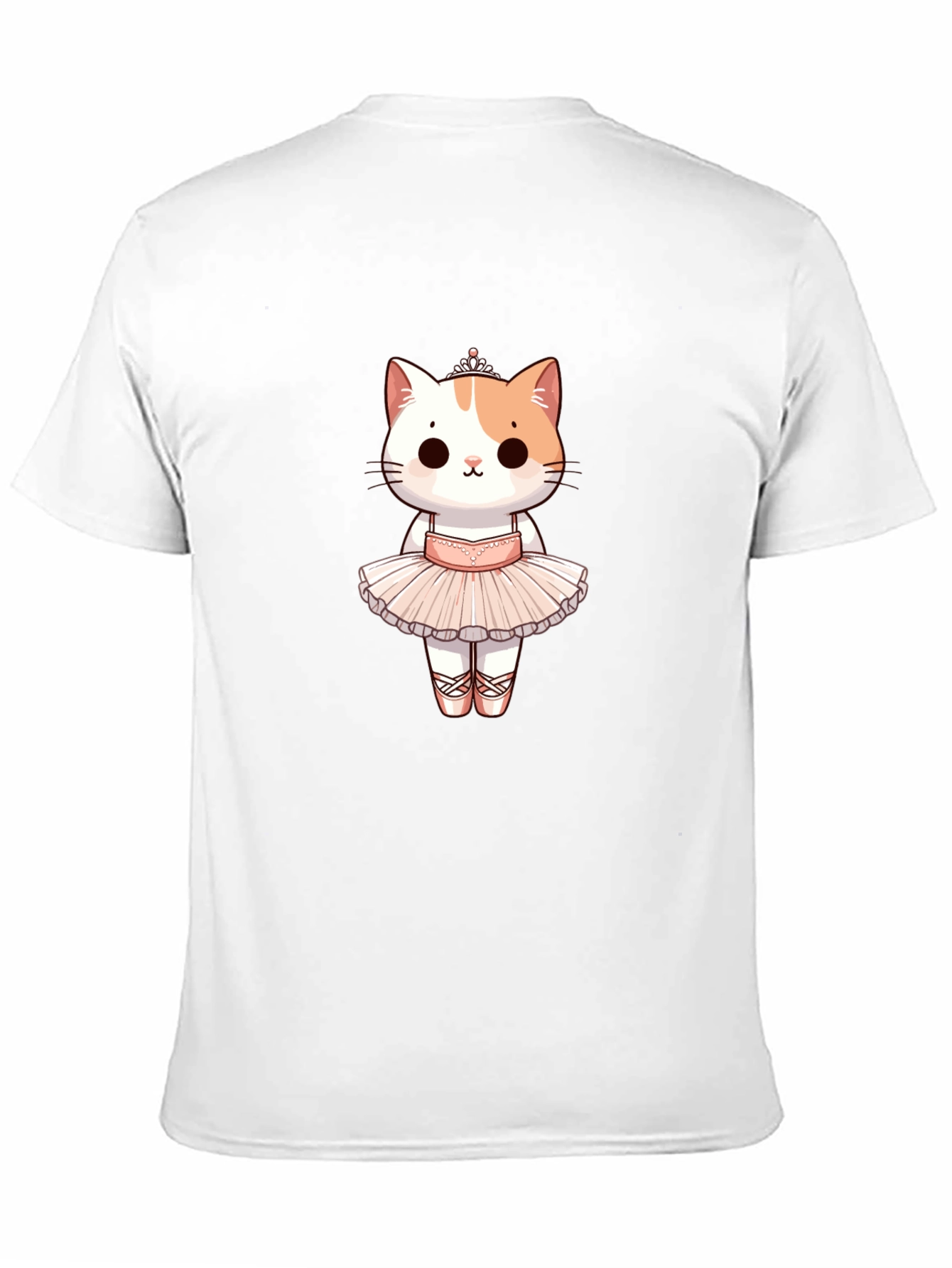 Black Cute Ballerina Cat Graphic Tee view 11