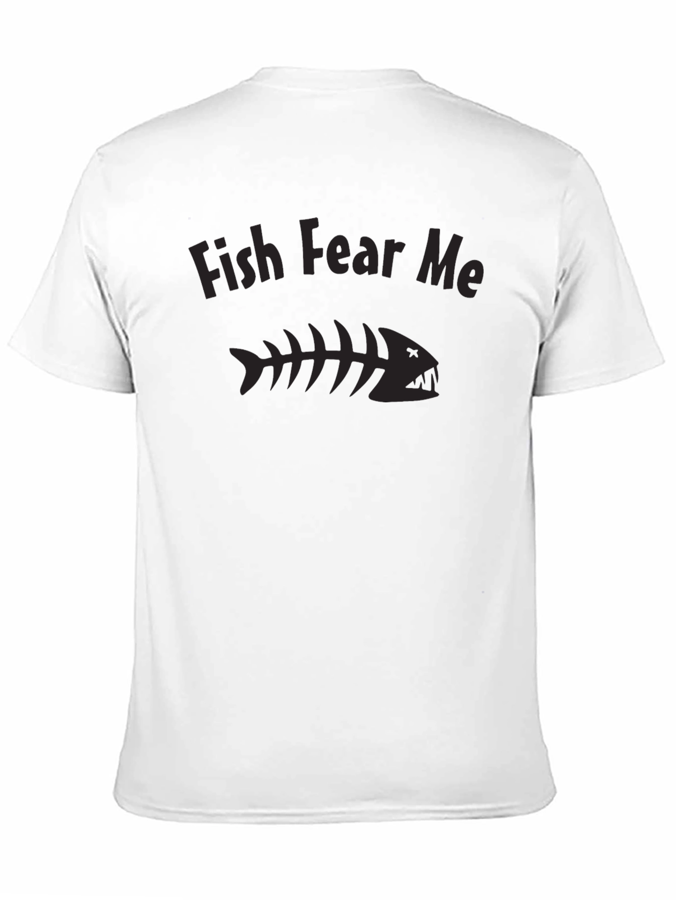 Black Fish Fear Me T-Shirt - Angler's Humor view 11