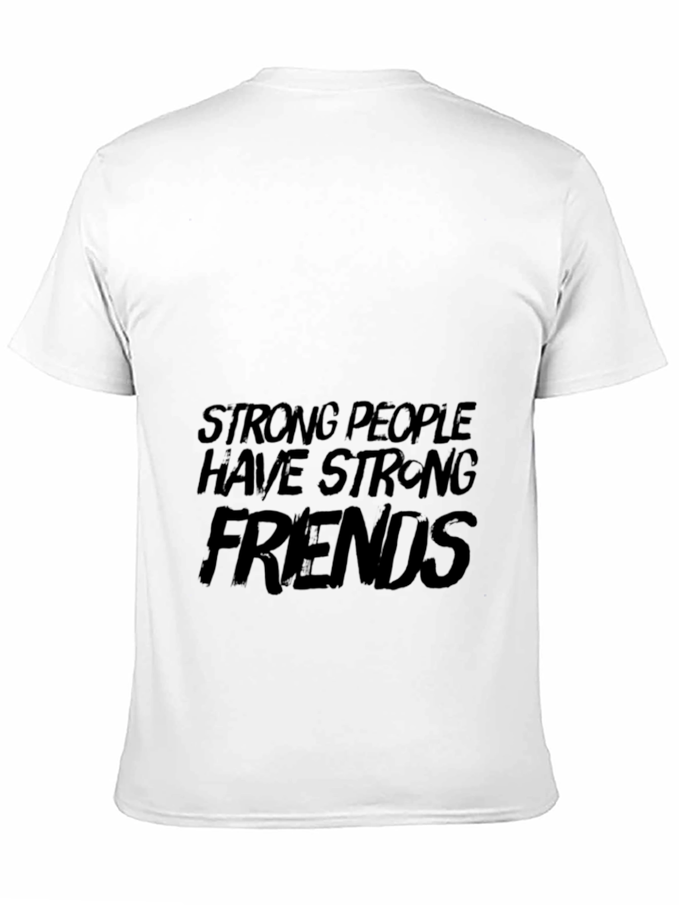 Black Strong People Friends Black Graphic Tee view 11