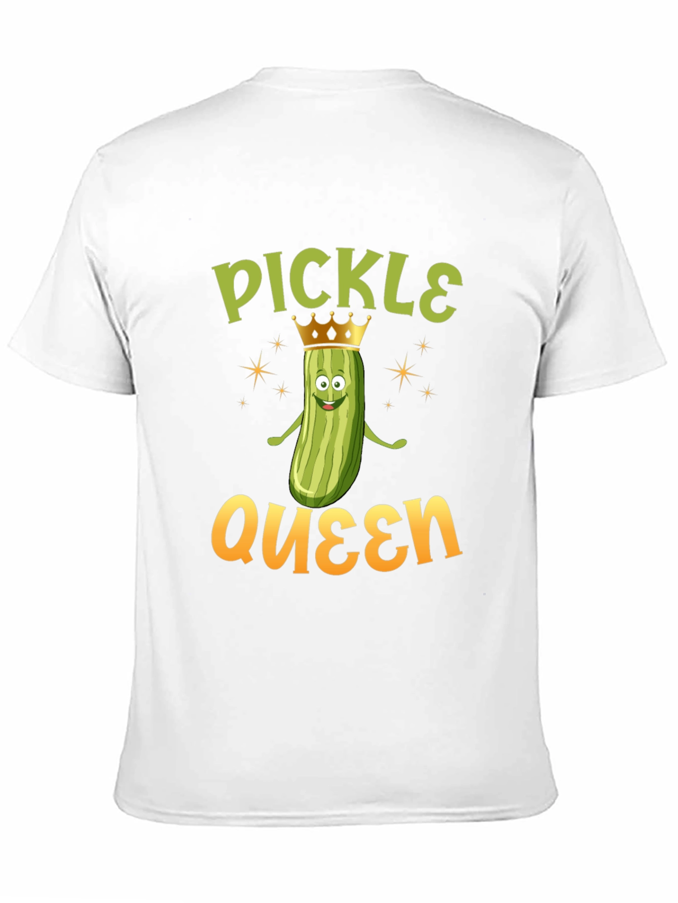 Black Pickle Queen T-Shirt - Funny Foodie Tee view 11