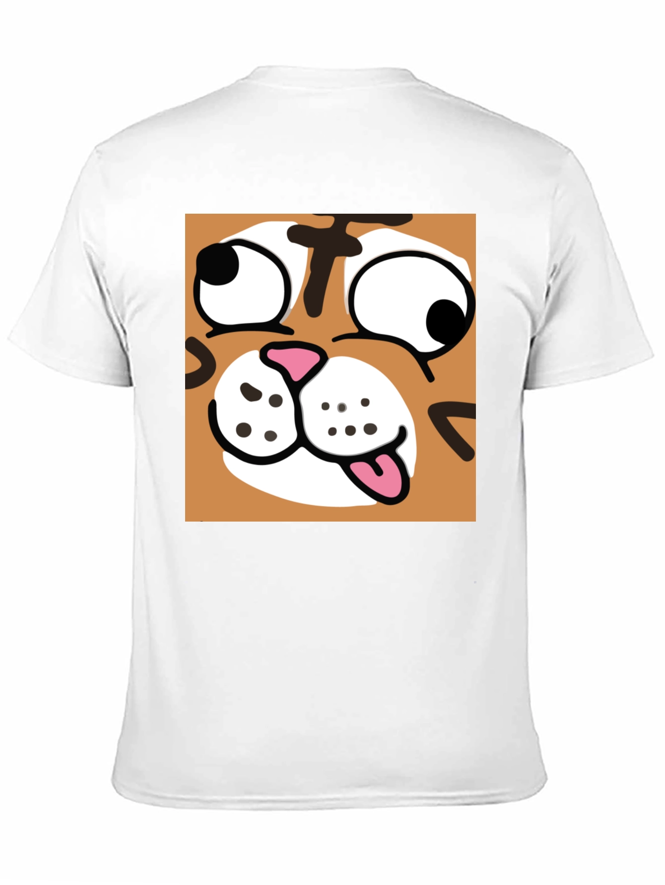 Black Funny Cartoon Cat Graphic Black T-Shirt view 11