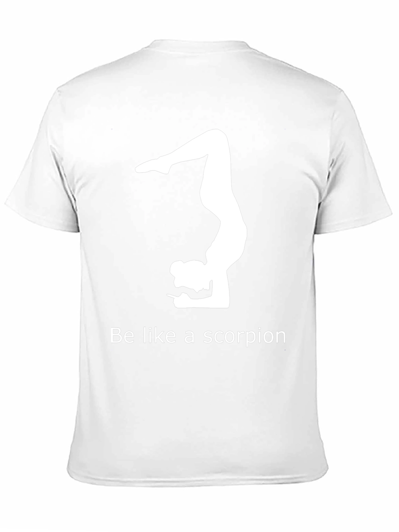 Black Yoga Scorpion Pose Graphic T-Shirt view 11