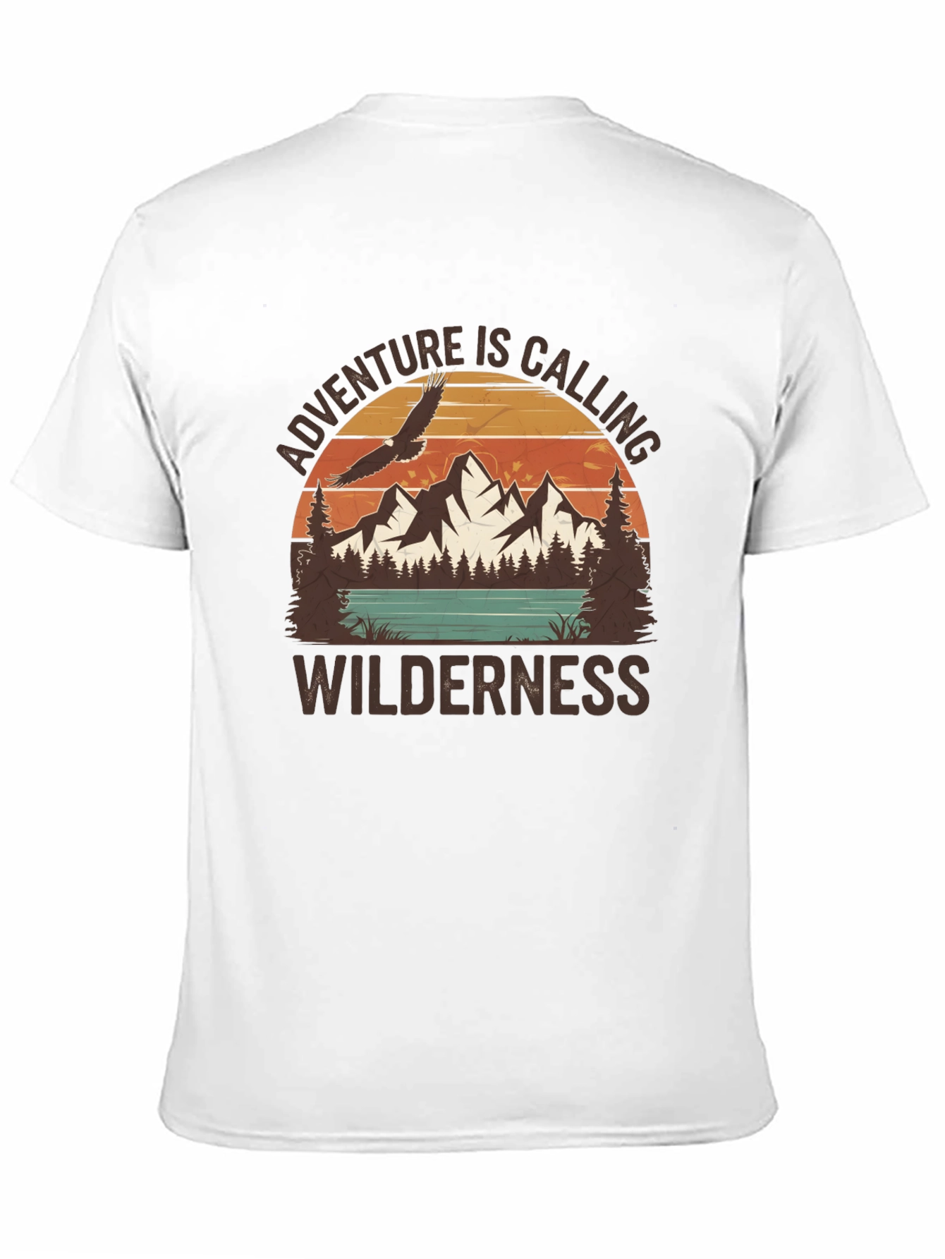 Black Adventure Awaits Graphic Tee view 11