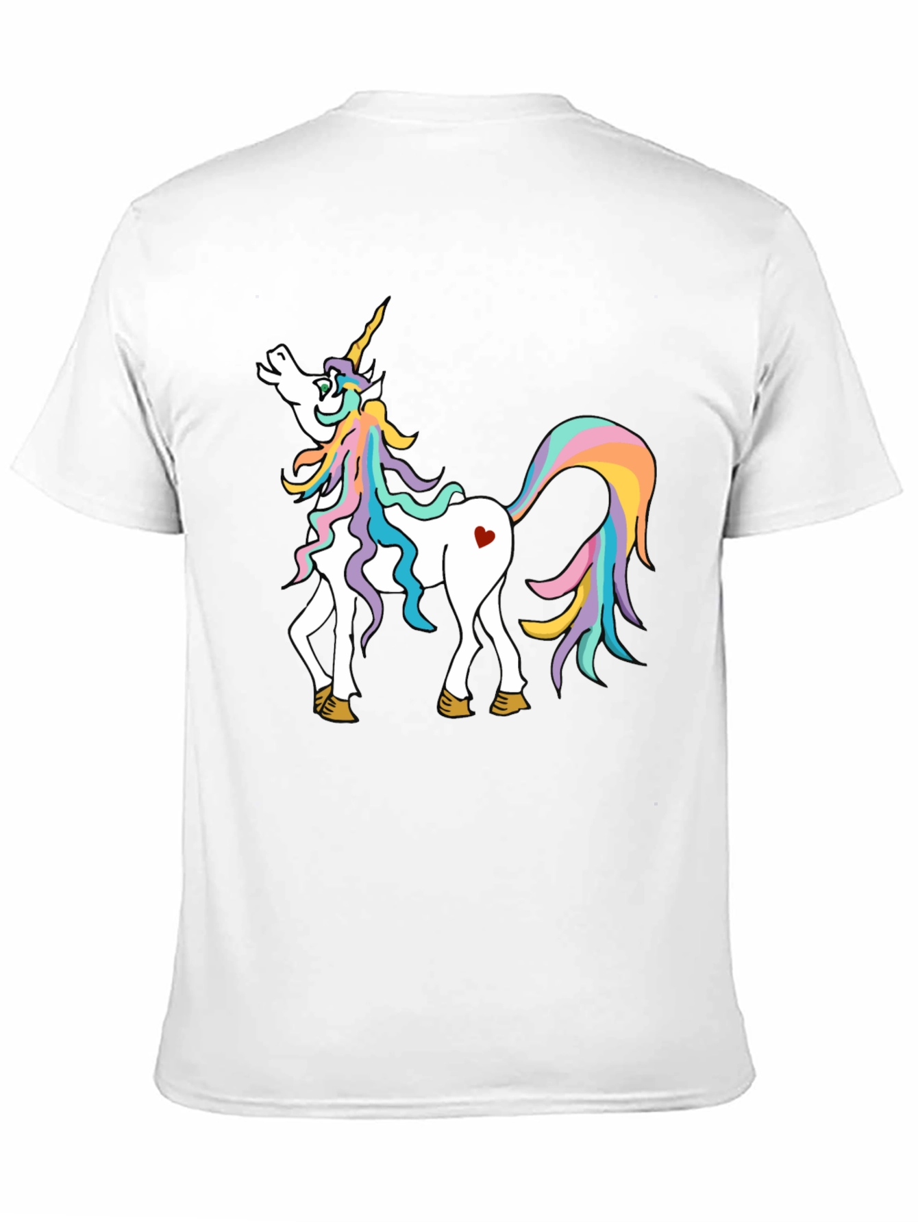 Black Unicorn Graphic Tee - Magical Rainbow Horse Shirt view 11