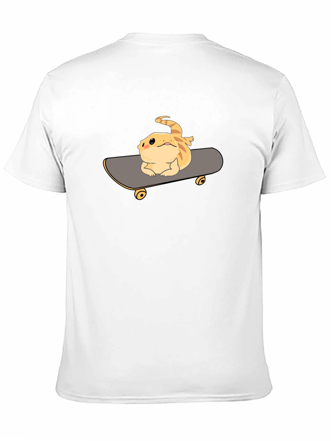 Black Bearded Dragon Skateboard T-Shirt - Cool Reptile Tee view 11
