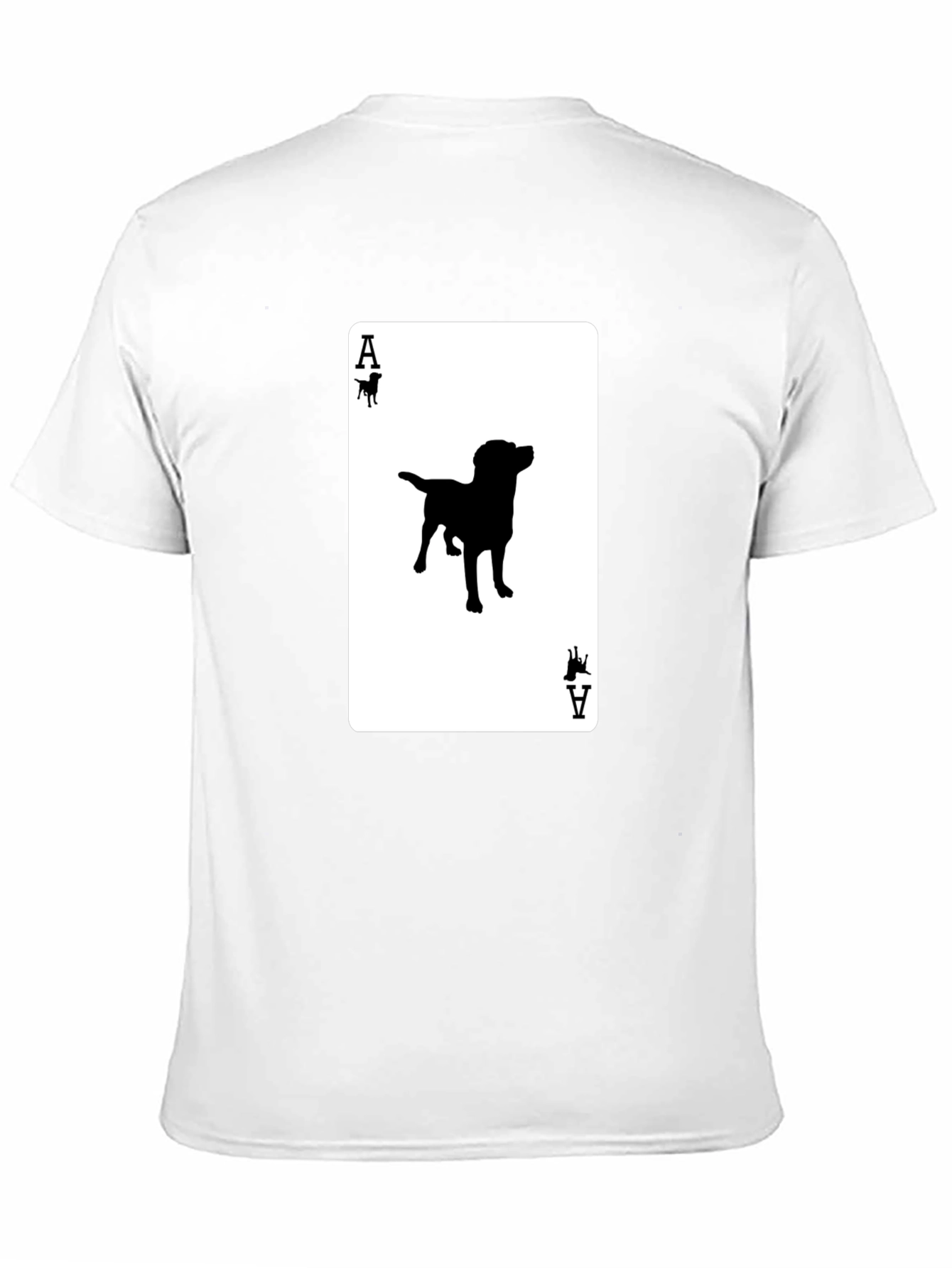 Black Ace of Dogs T-Shirt - Novelty Canine Card Tee view 11
