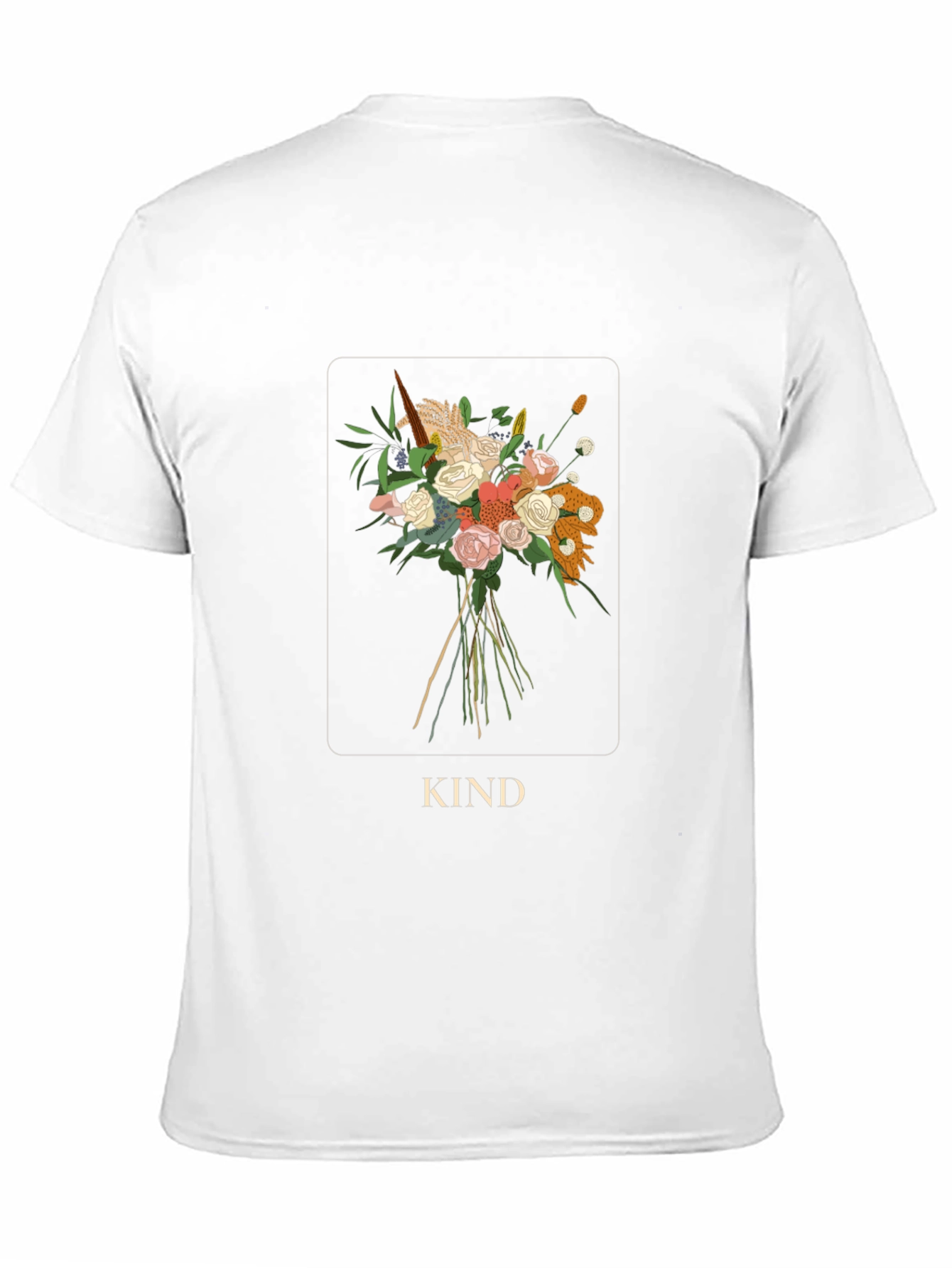 Black Kind Floral Bouquet Graphic Tee view 11