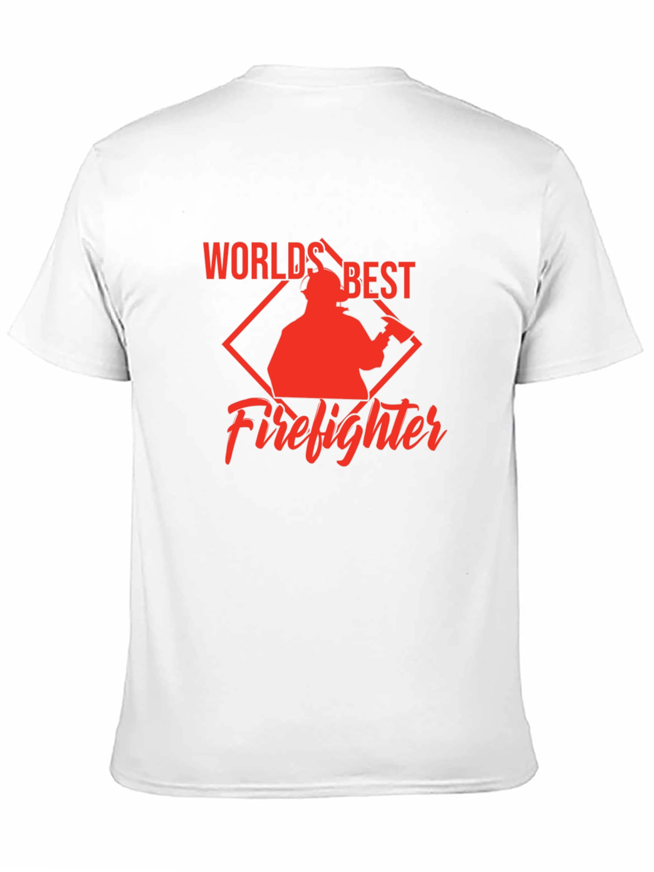 Black World's Best Firefighter Graphic T-Shirt view 11