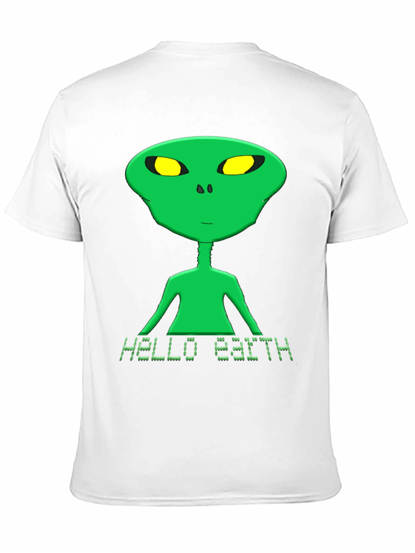 Black Hello Earth Alien Graphic Tee - Black T-Shirt view 11