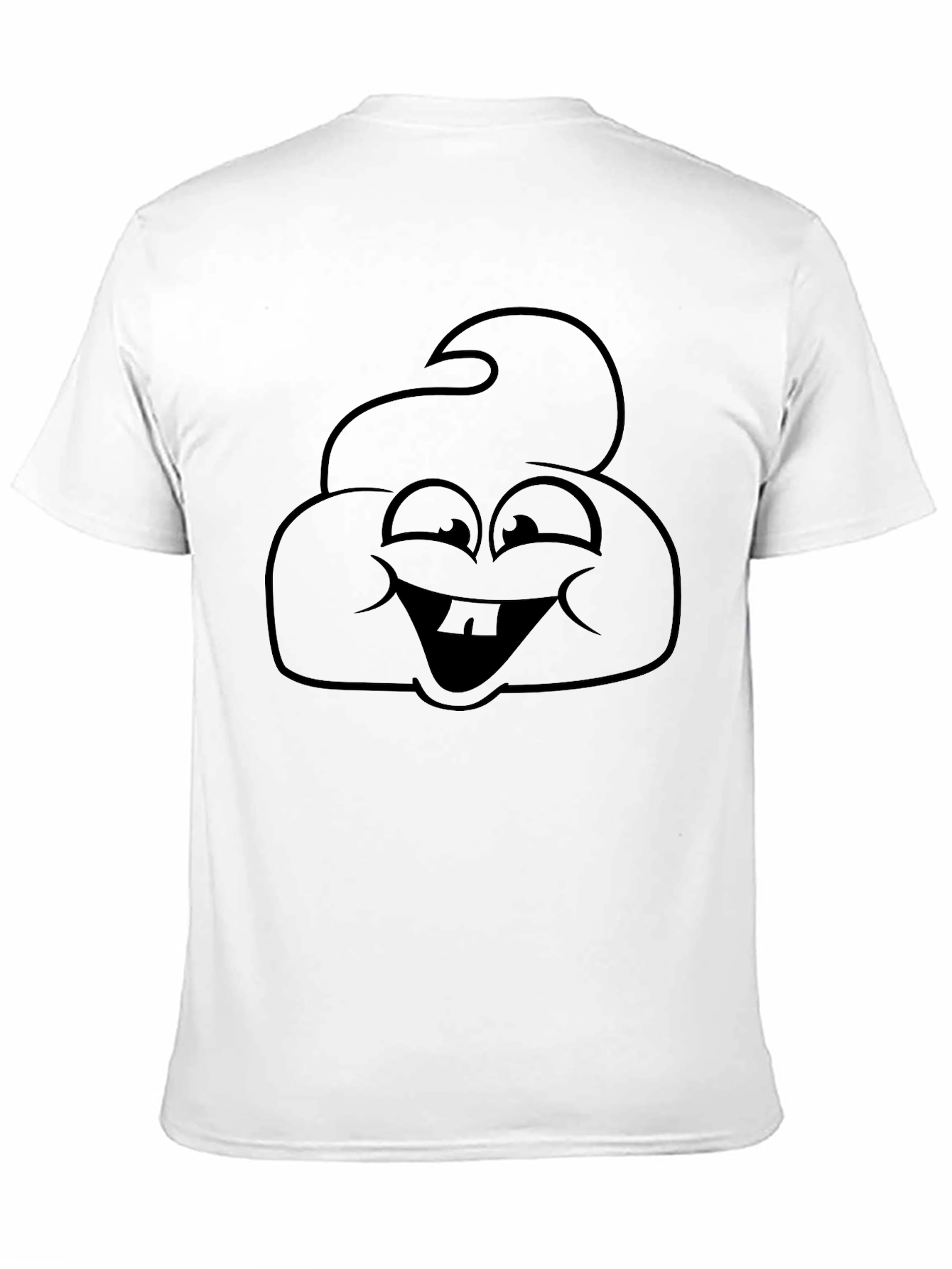 Black Funny Poop Emoji Black T-Shirt view 11