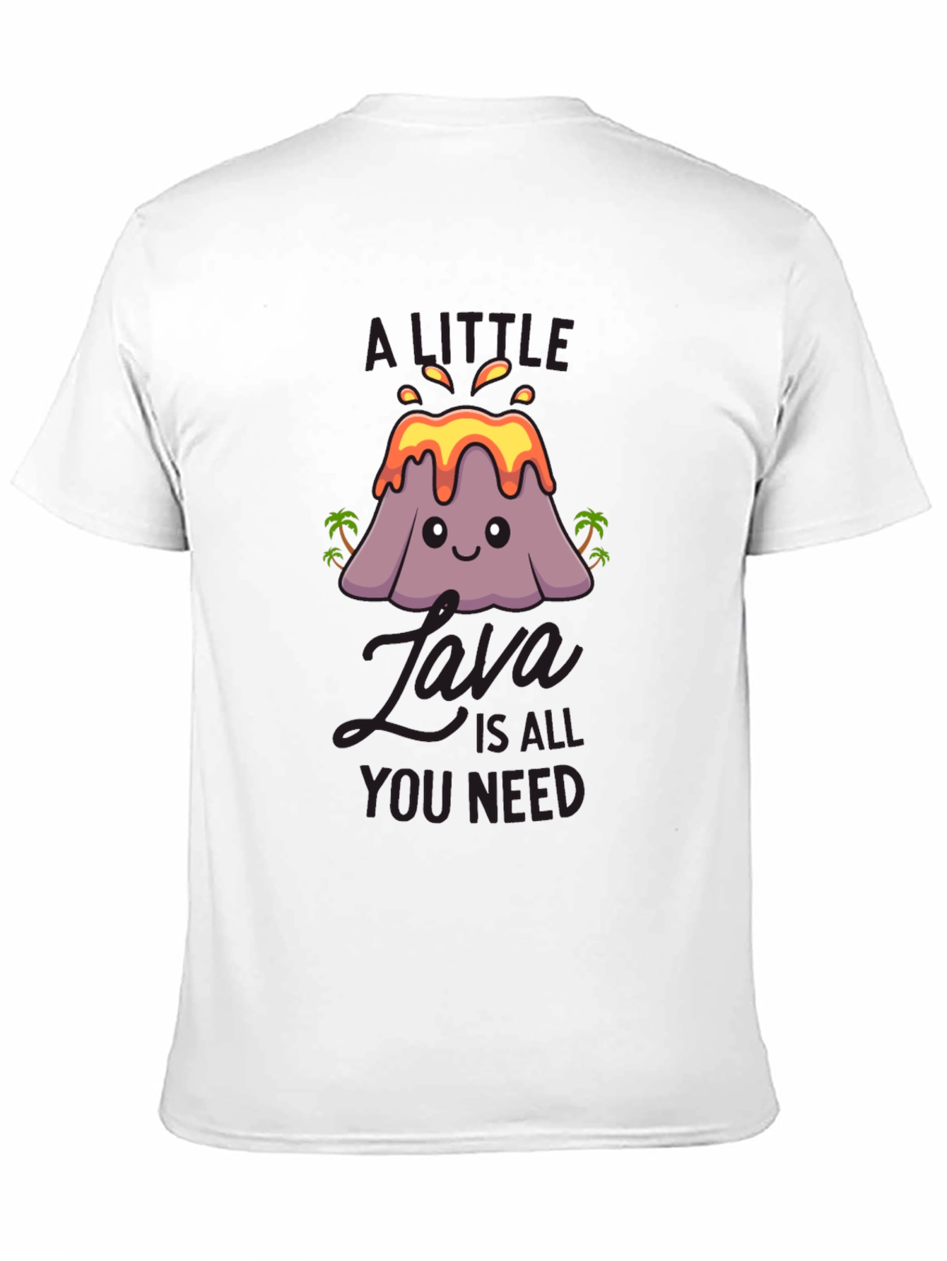 Black A Little Java Cute Volcano Graphic Tee view 11