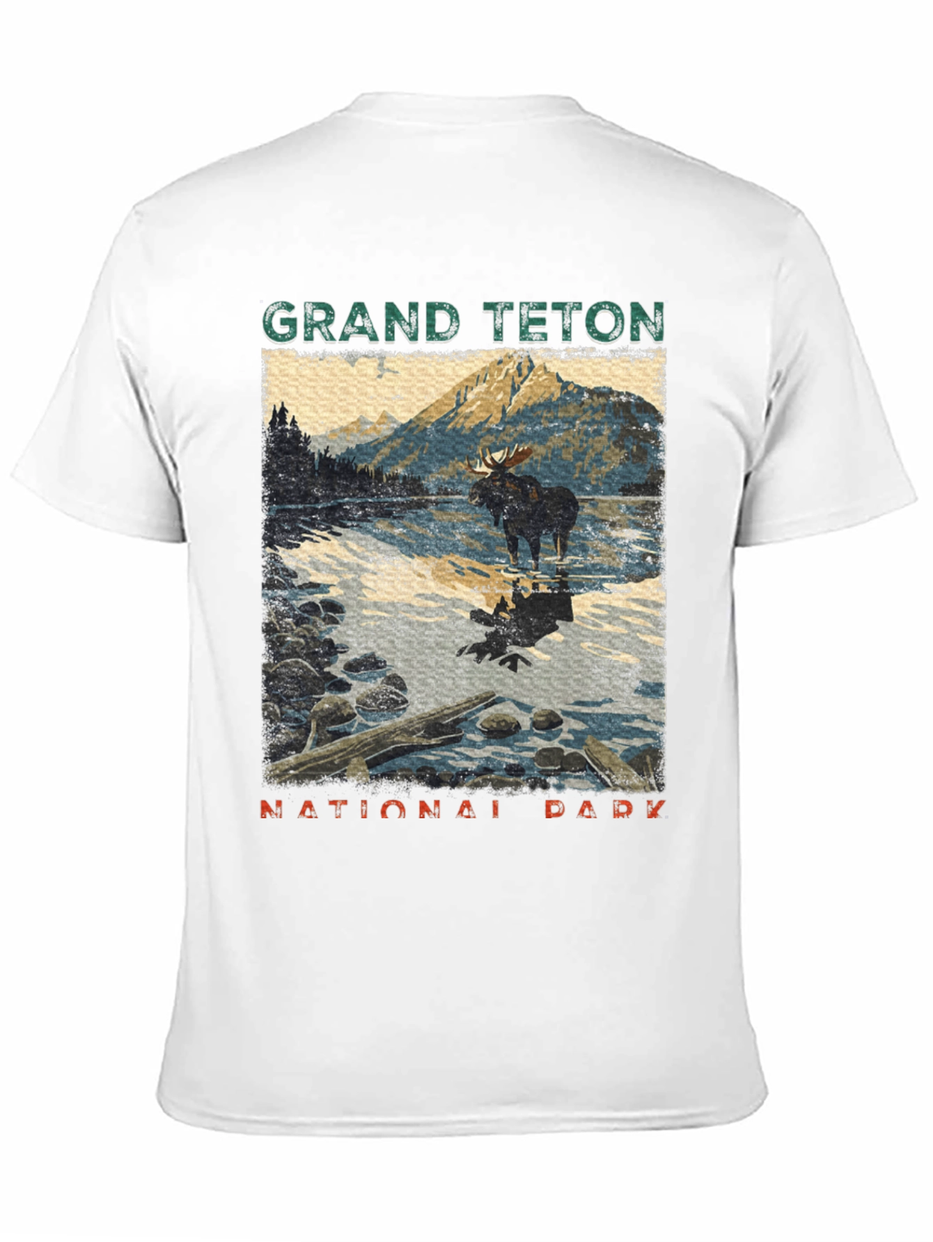 Black Grand Teton National Park Moose Graphic Tee view 11