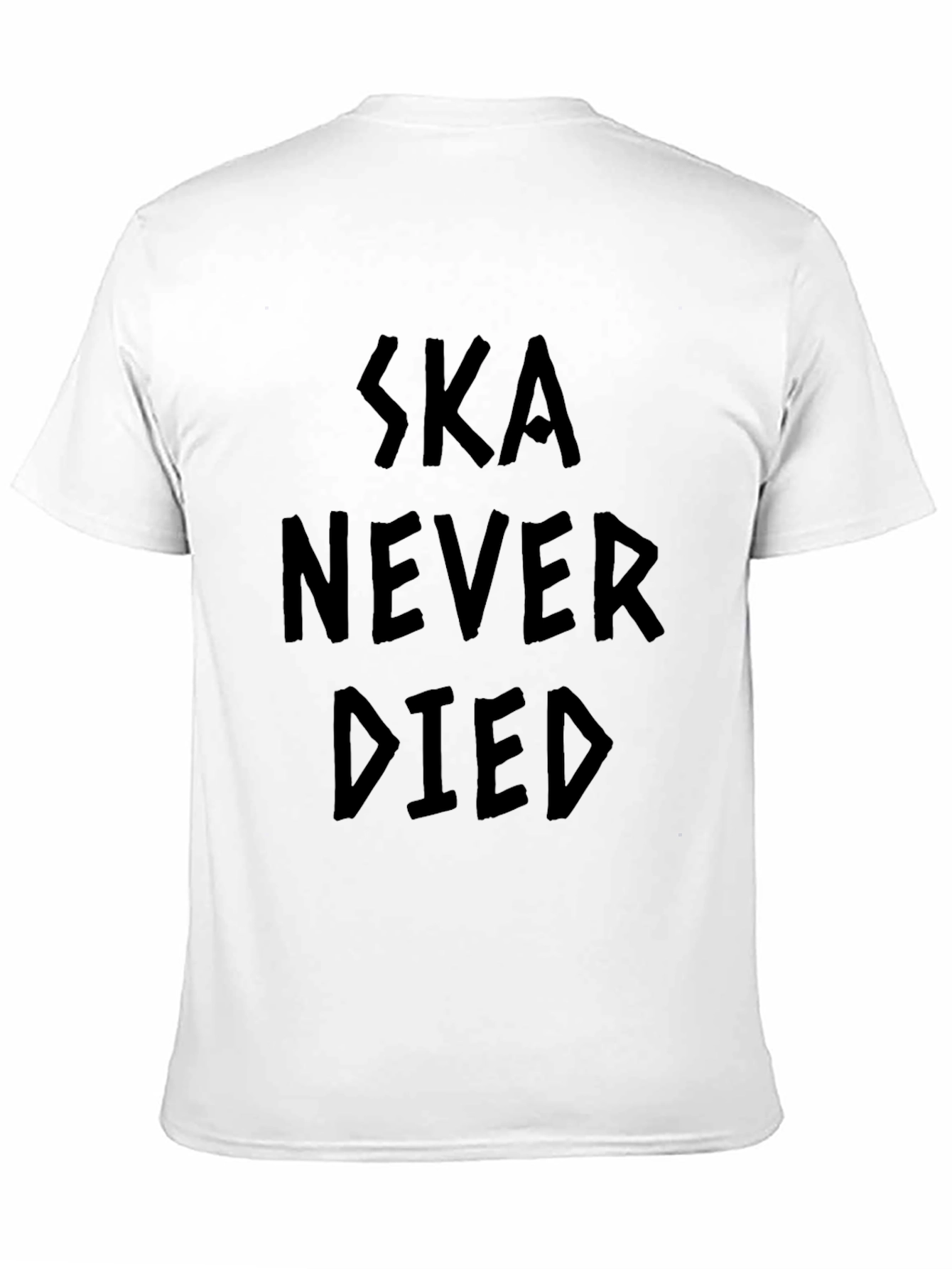 Black Ska Never Died Graphic Tee - Black Cotton T-Shirt view 11