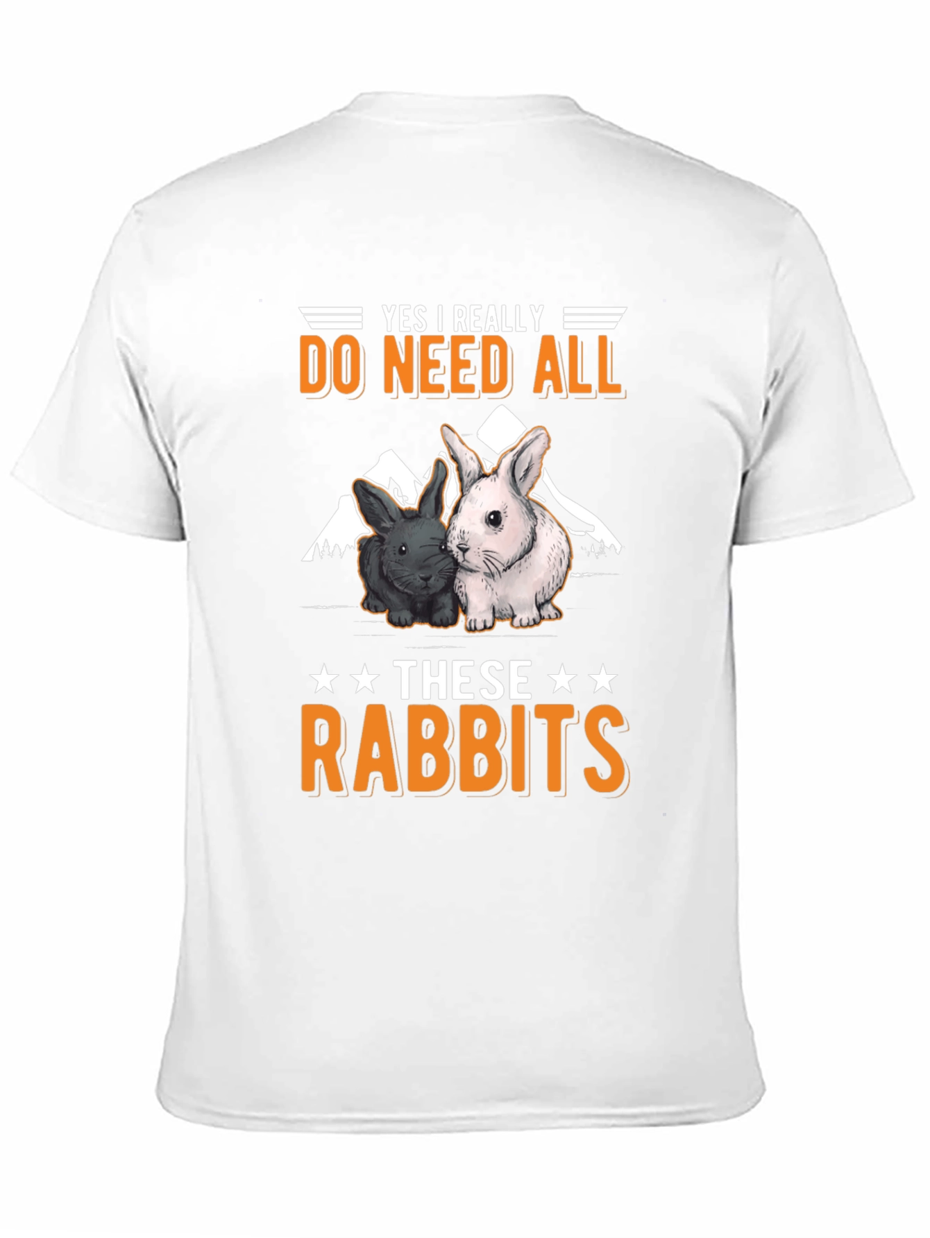 Black Rabbit Lover T-Shirt: Yes I Really Do Need All These Rabbits! view 11