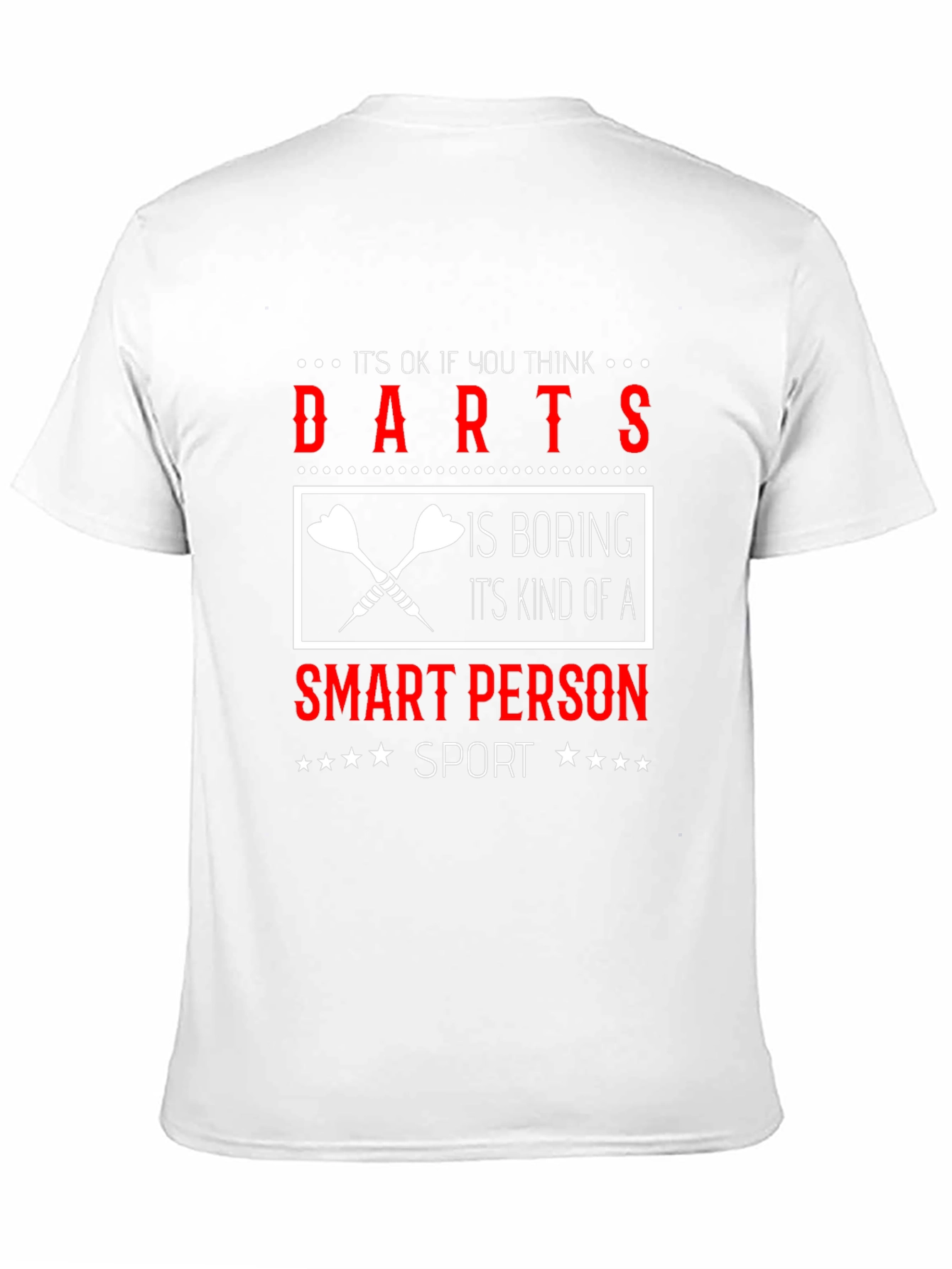 Black Darts Smart Person Sport Graphic T-Shirt view 11