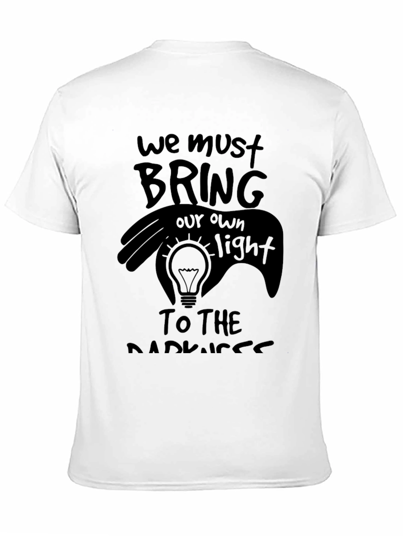 Black Bring Your Own Light Graphic T-Shirt view 11