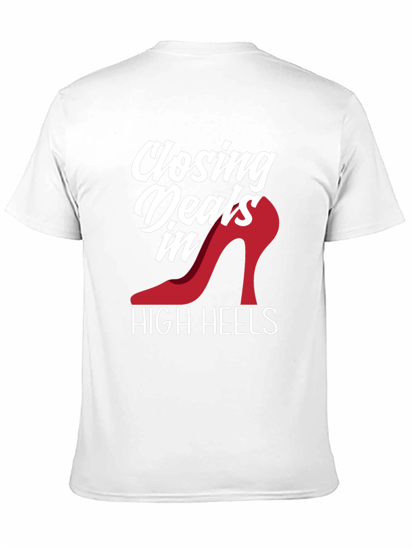 Black Closing Deals in High Heels T-Shirt view 11