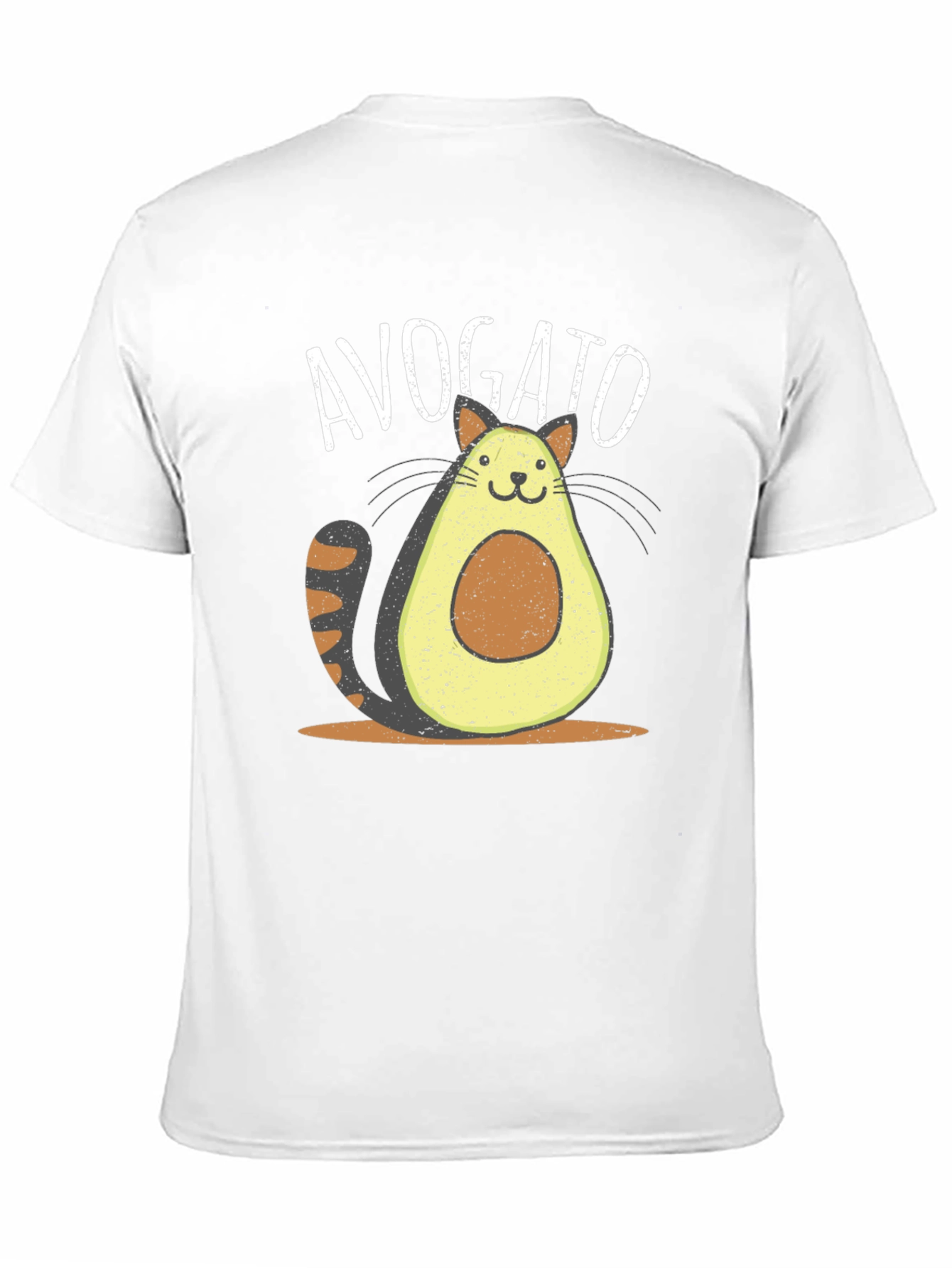 Black Avogato Funny Cat Avocado T-Shirt view 11