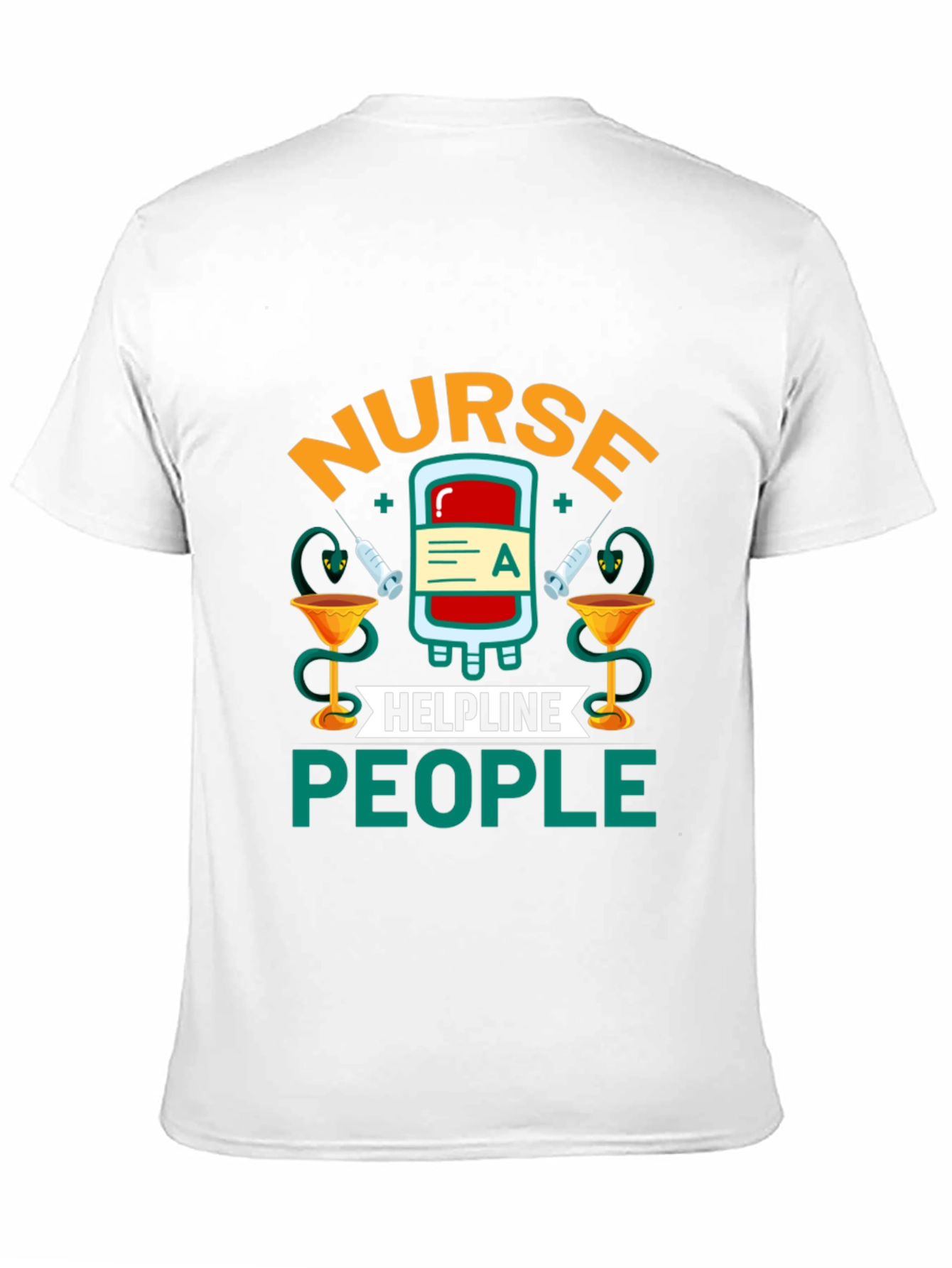 Black Nurse Helpline People Graphic T-Shirt view 11
