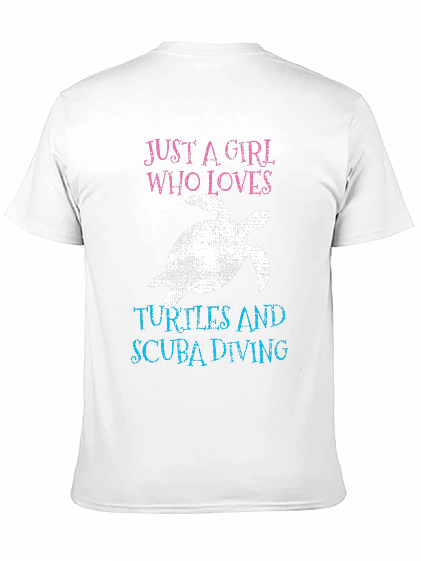Black Girl Who Loves Turtles & Scuba Diving T-Shirt view 11