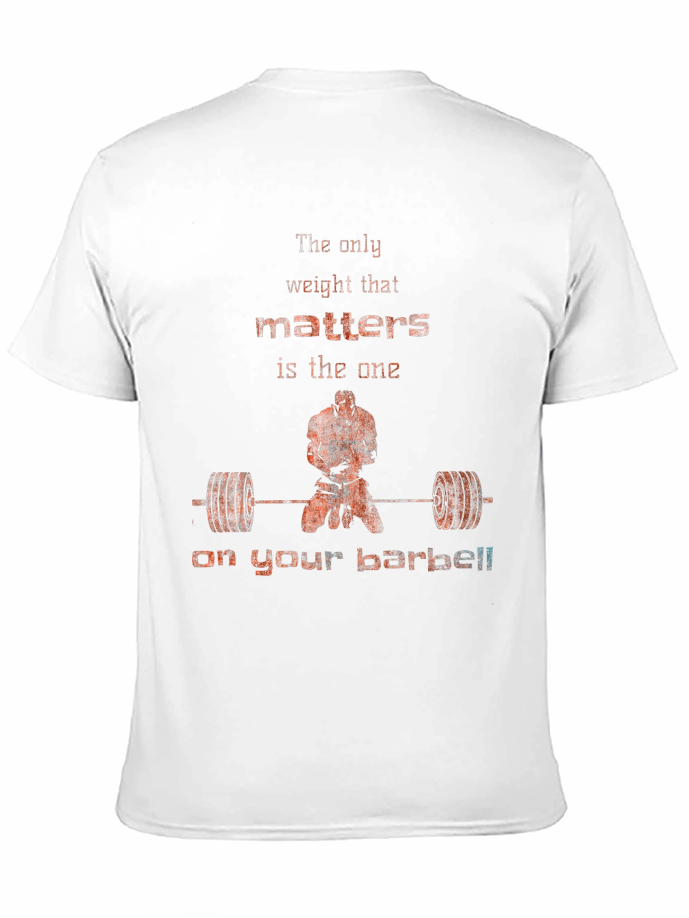 Black Weightlifting Motivation T-Shirt - Barbell Focus view 11