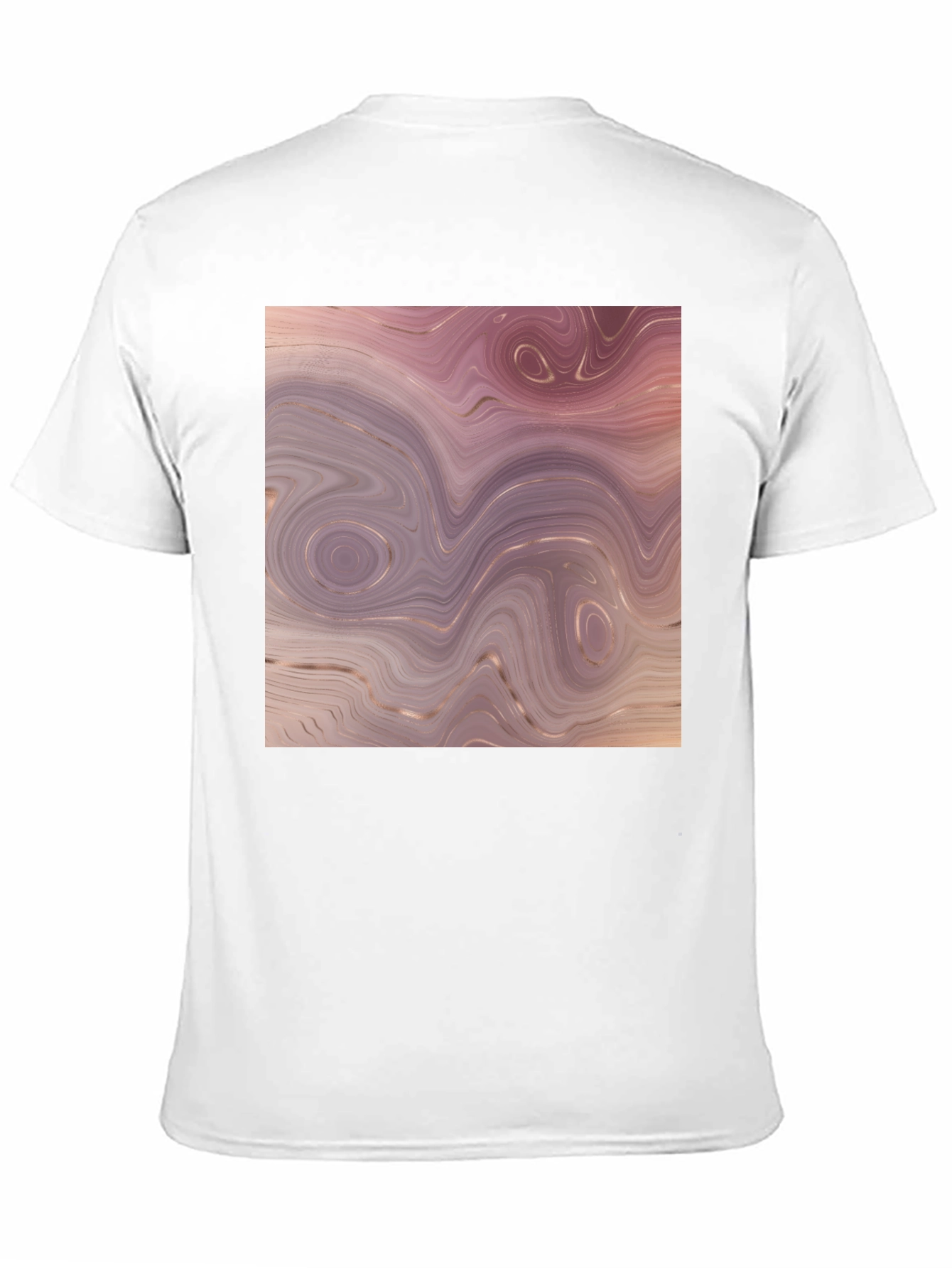 Black Marble Swirl Graphic Tee - Black view 11