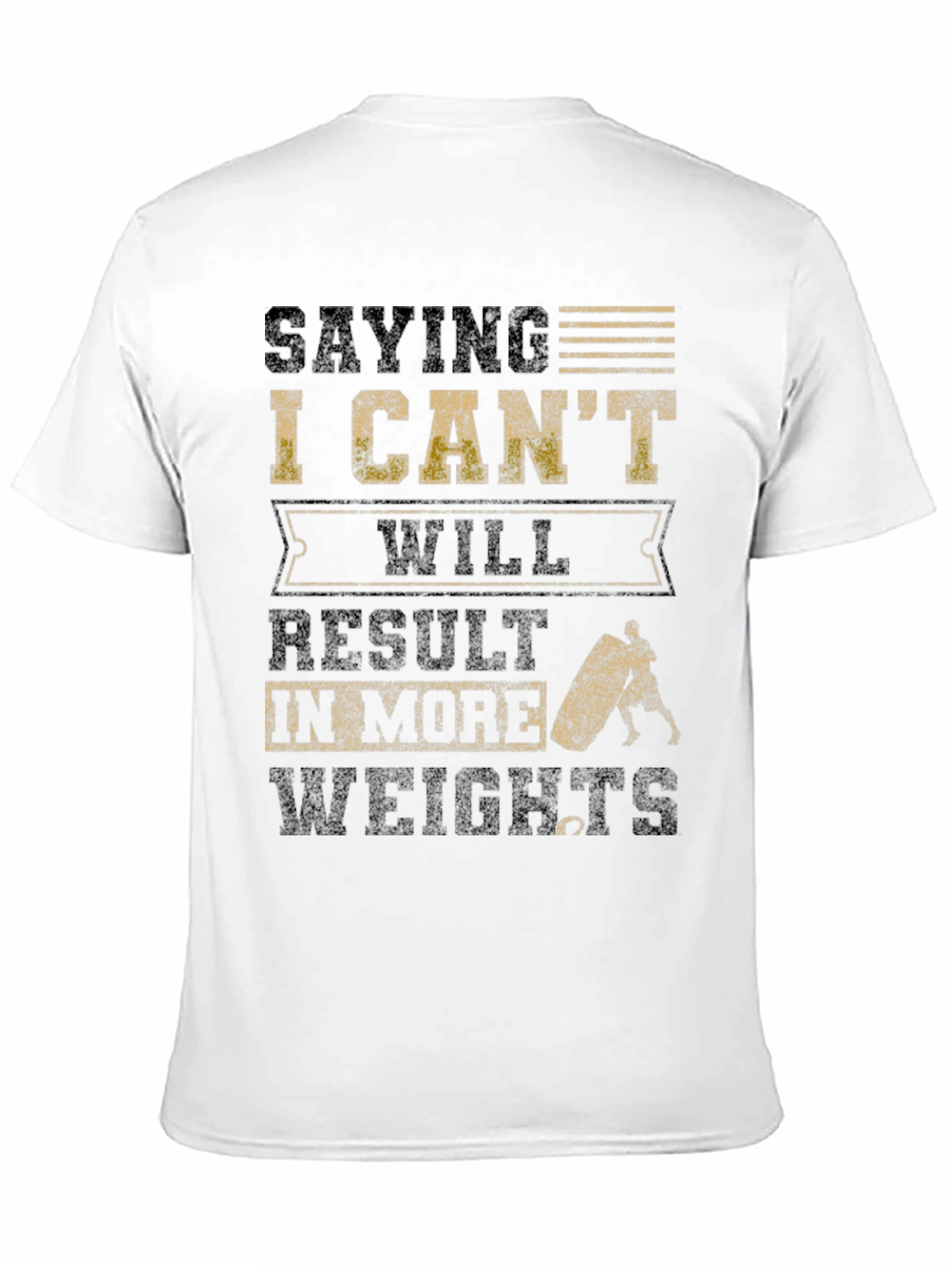 Black Saying I Can't T-Shirt view 11