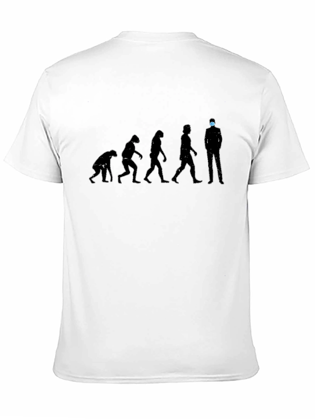 Black Evolution of Man T-Shirt - Masked Edition view 11