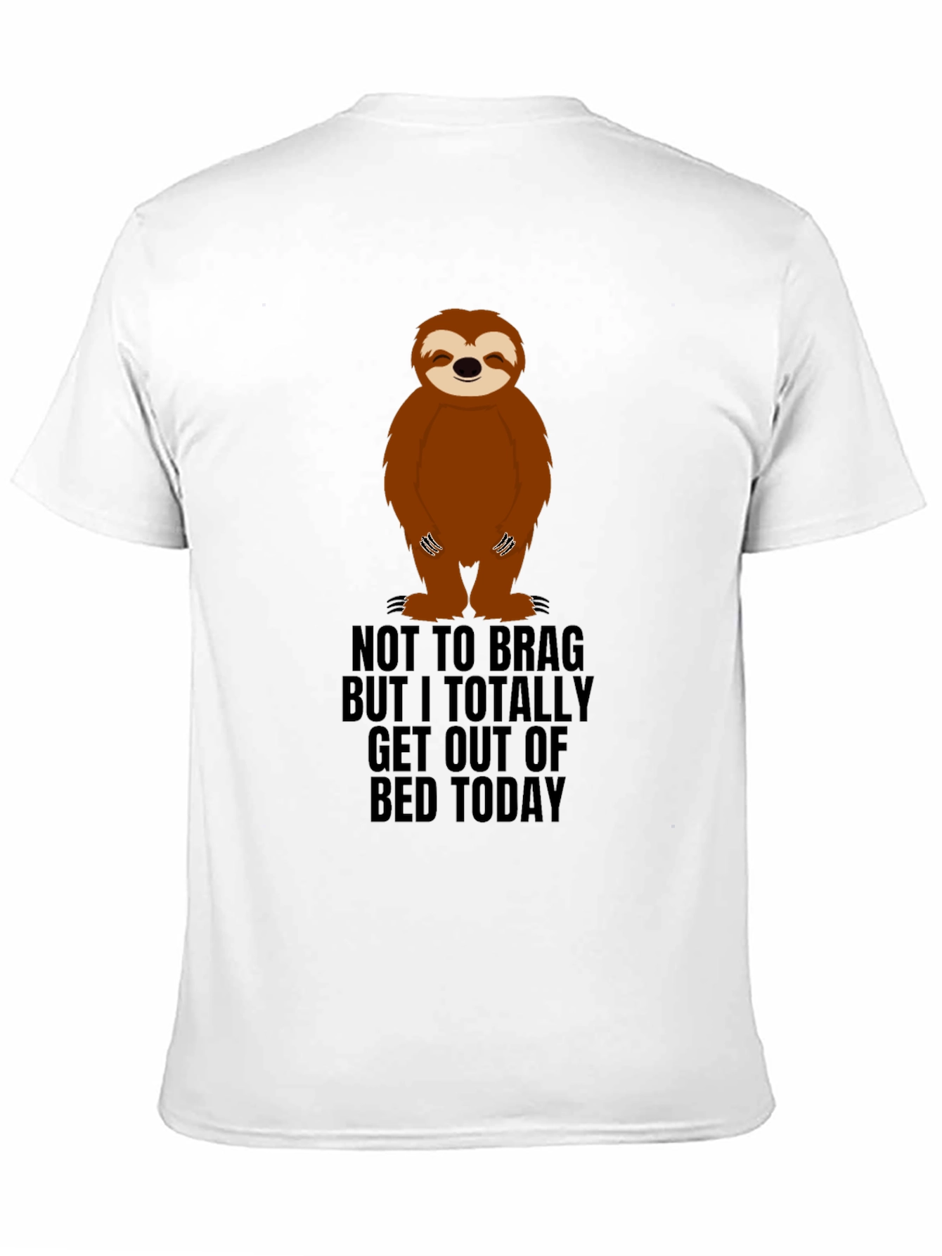 Black Sloth "Get Out Of Bed" Graphic Tee view 11