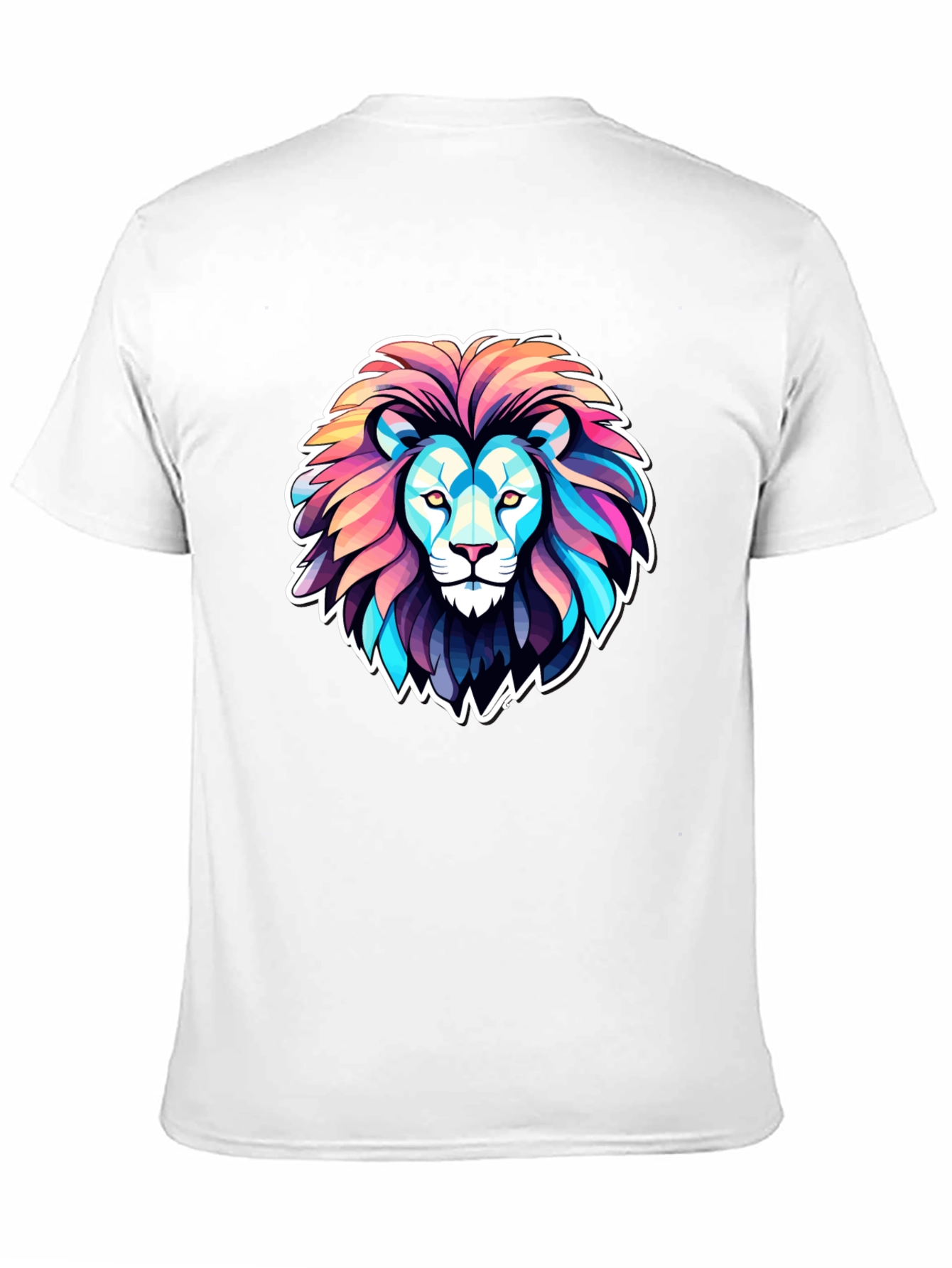 Black Vibrant Lion Graphic Tee - Bold Statement Shirt view 11