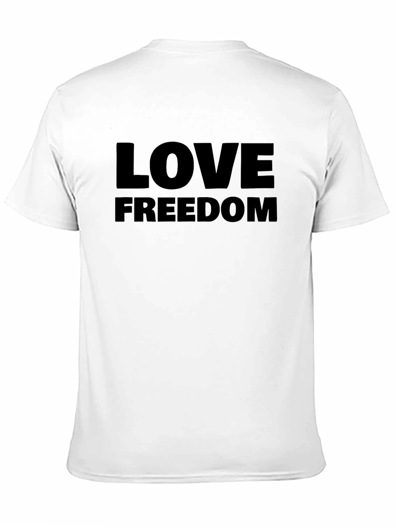 Black Love Freedom Black T-Shirt - Mens view 11
