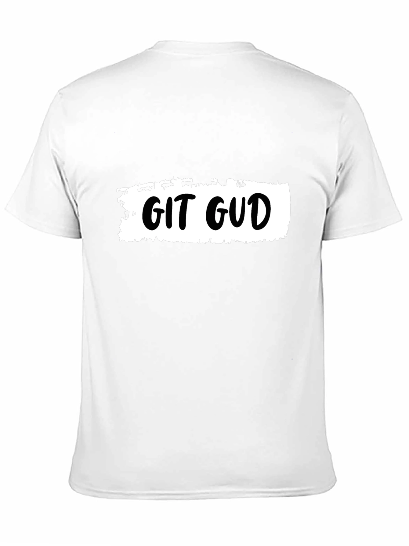 Black Git Gud T-Shirt - Black Cotton Tee for Coders view 11