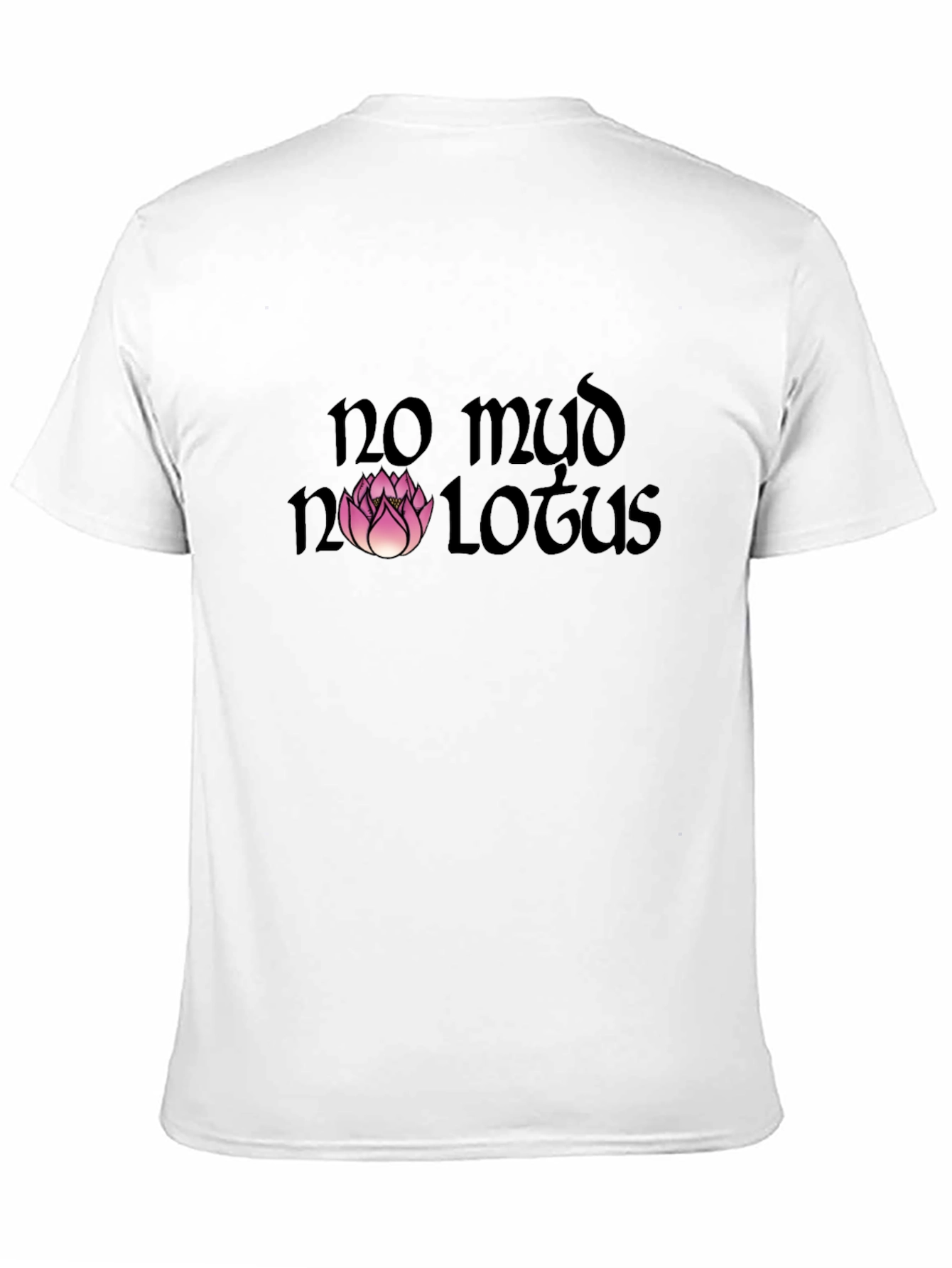 Black No Mud No Lotus Graphic Tee - Black view 11