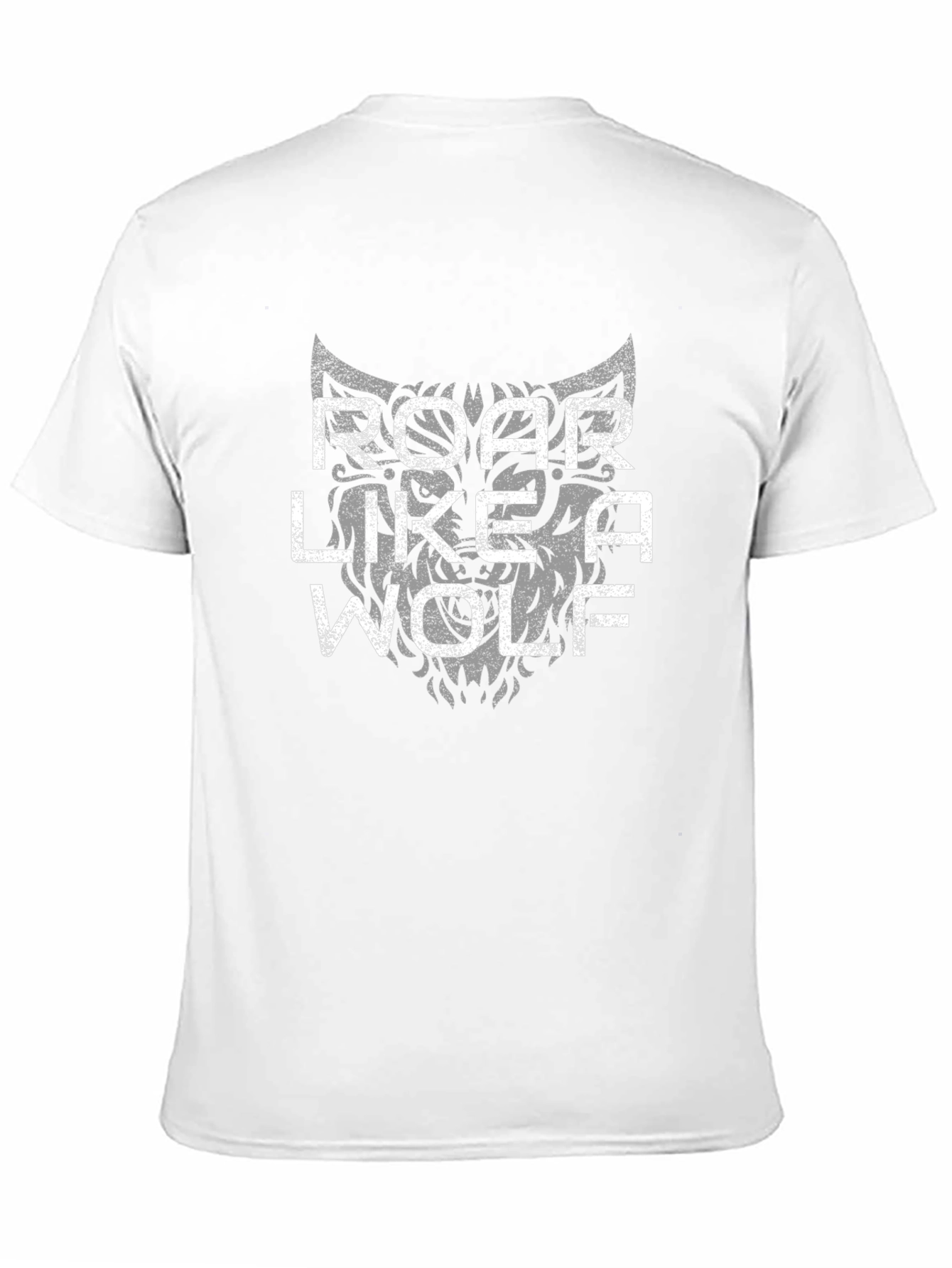 Black Roar Like A Wolf Graphic Tee - Black view 11