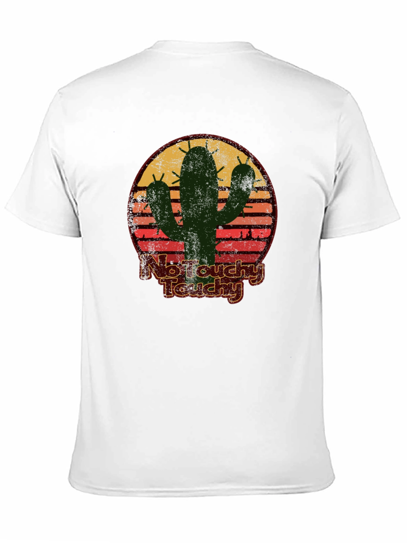 Black No Touchy Touchy Cactus Graphic Tee view 11