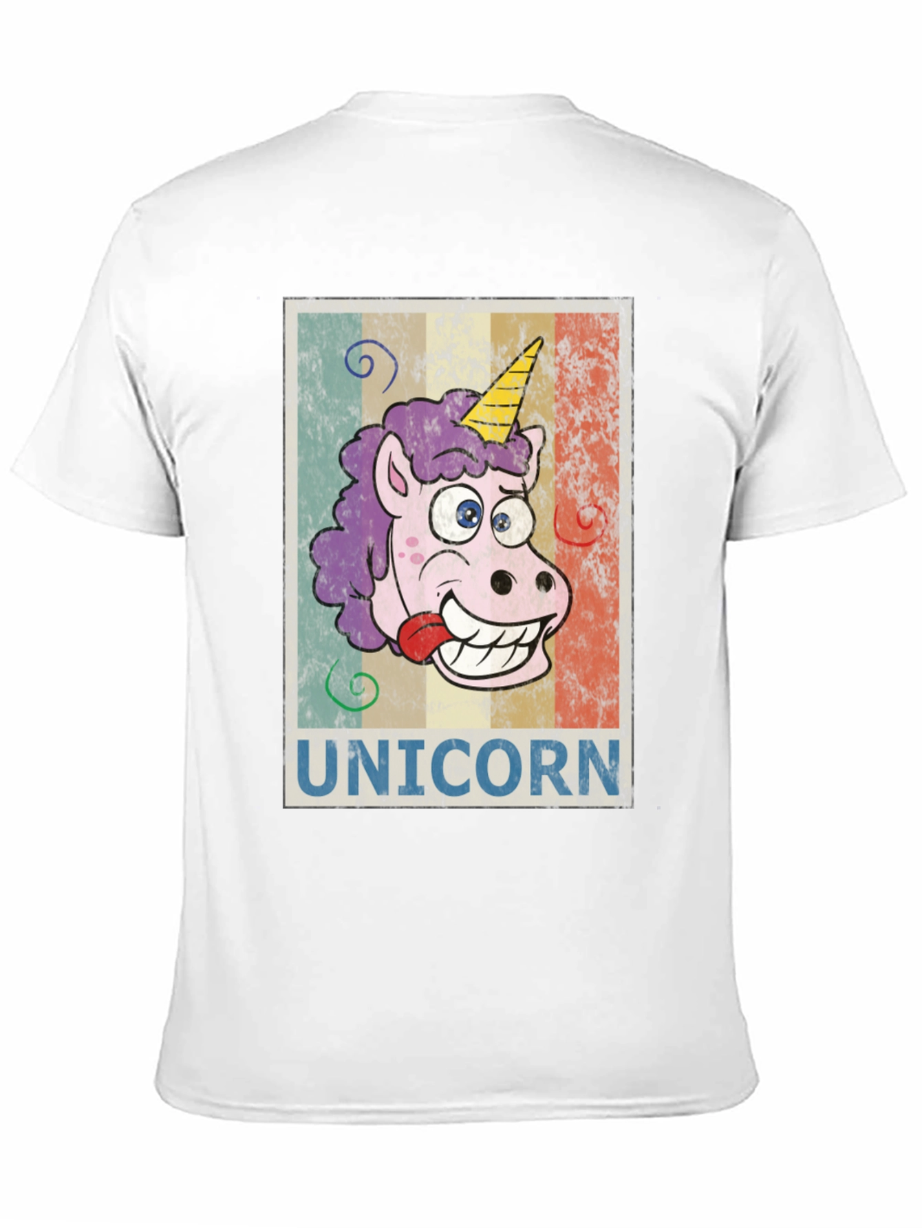 Black Funny Unicorn Graphic Tee - Unisex view 11