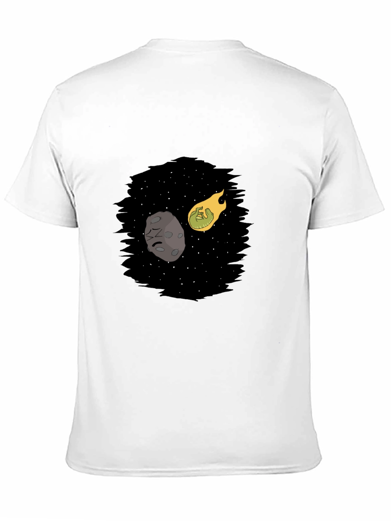 Black Cosmic Collision Black T-Shirt view 11