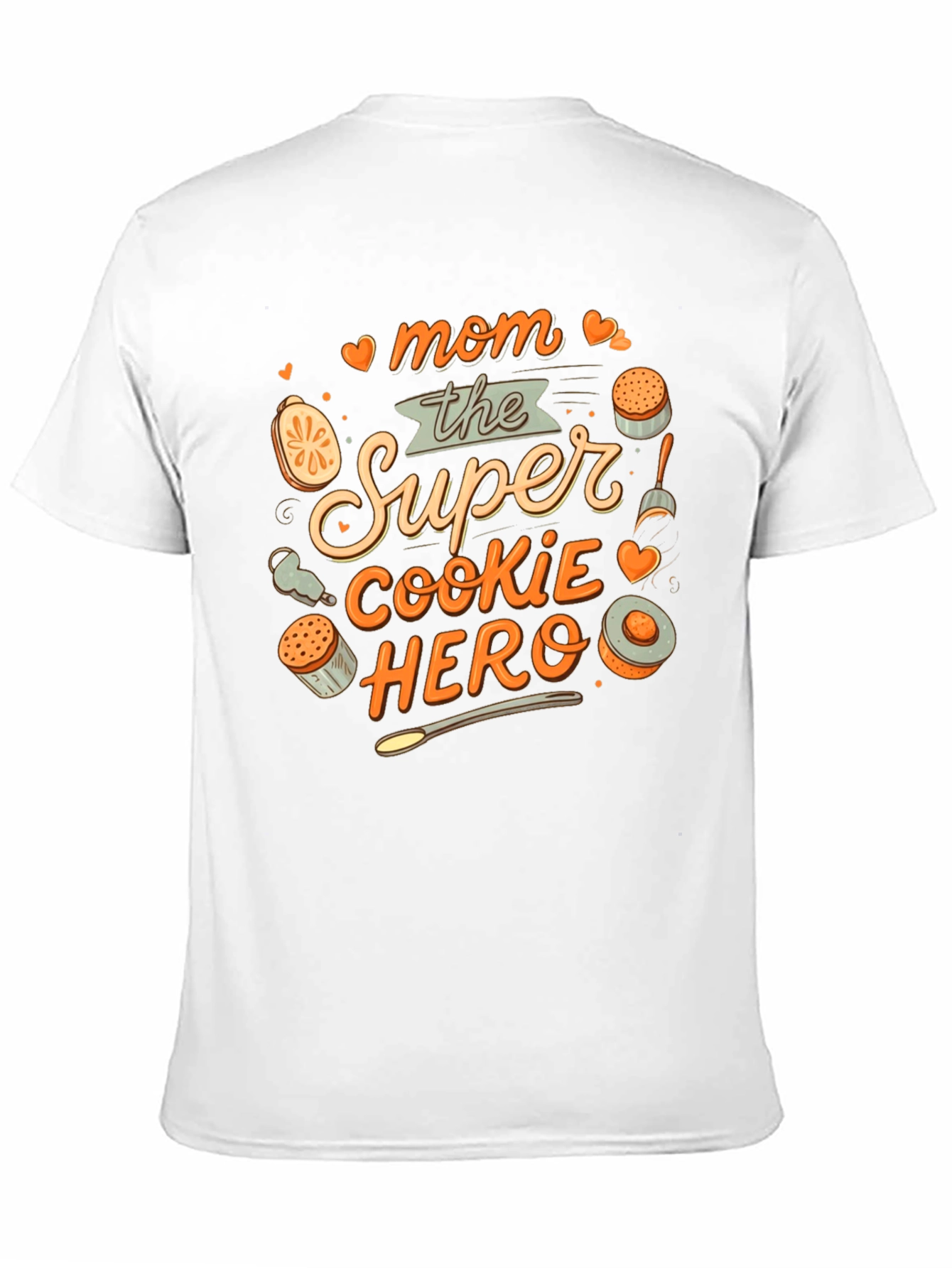 Black Mom the Super Cookie Hero T-Shirt view 11