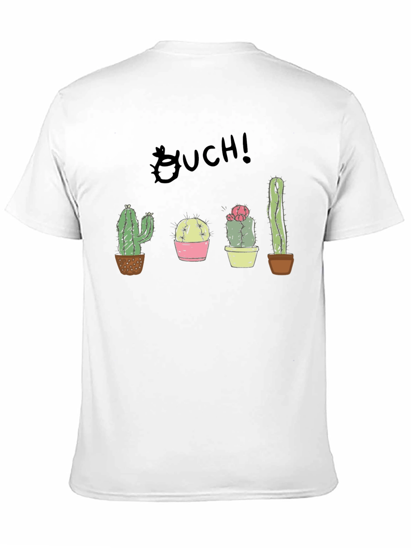 Black Ouch! Cactus Graphic Black T-Shirt view 11